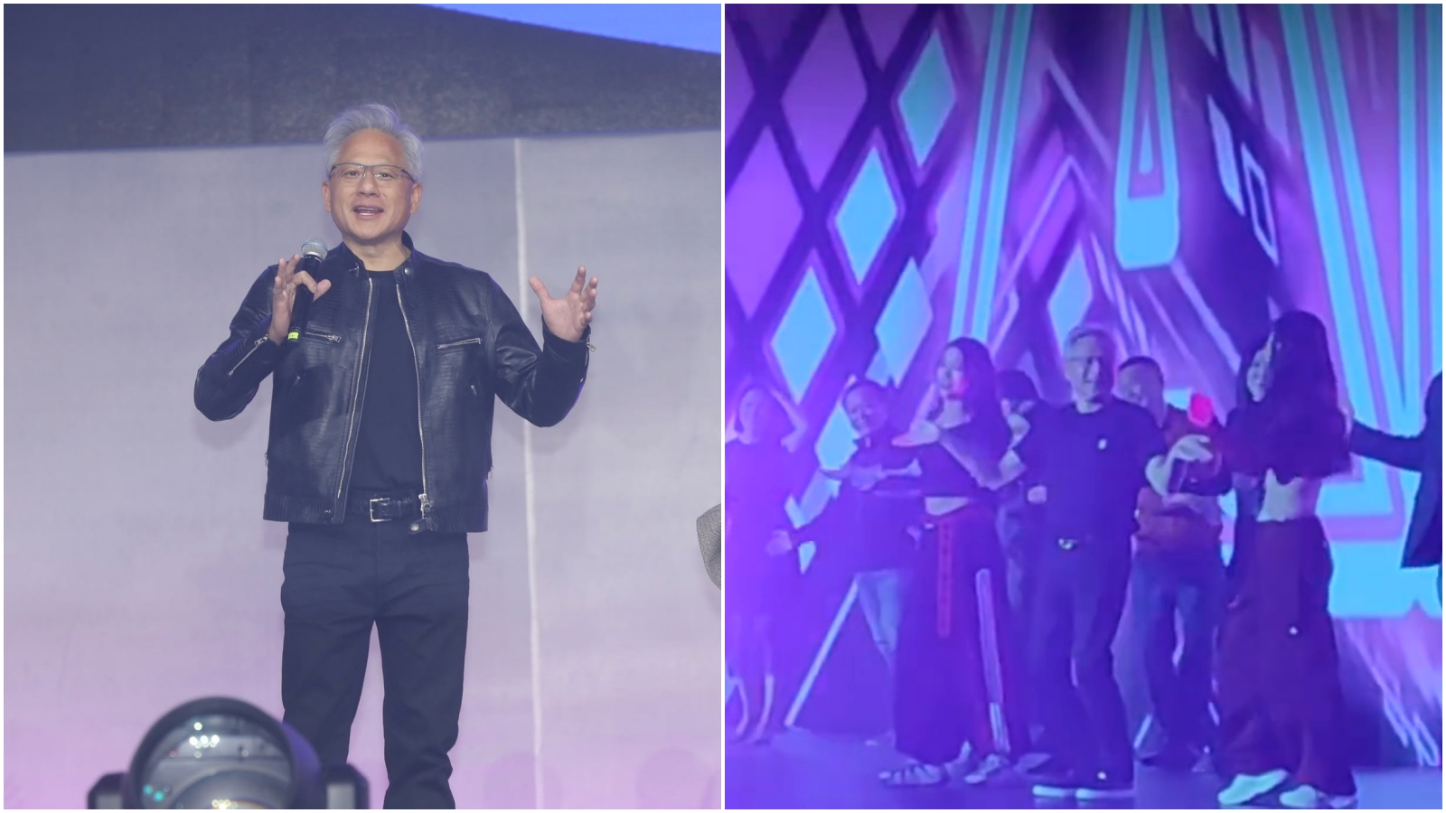 NVIDIA執行長黃仁勳大跳APT.。（本刊資料照；翻攝小紅書）