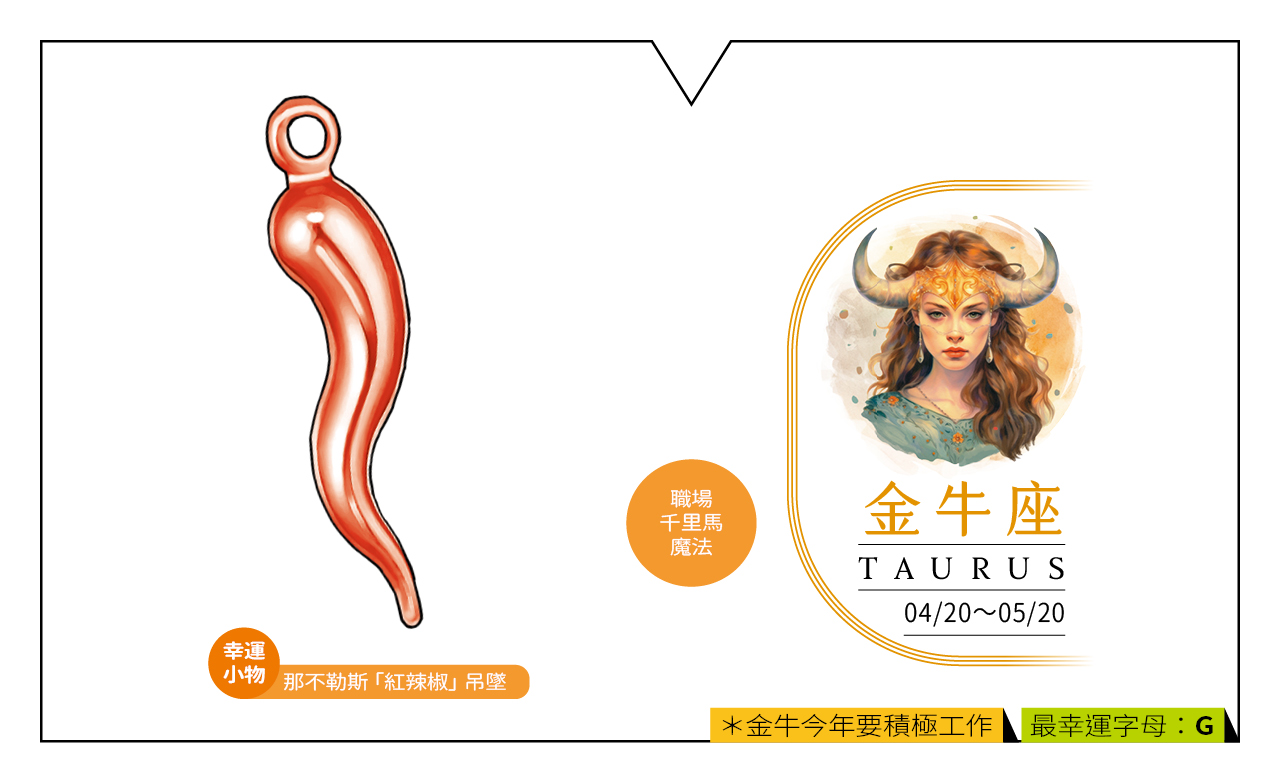 【2024瑪法達大預言】金牛座的財富健康與幸運小物