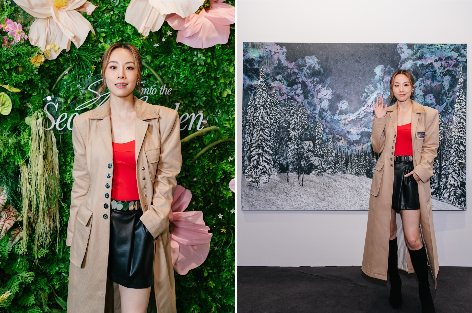 鄧麗欣12日個人畫展開幕，也被問到王子一題，她說兩人完全沒聯絡了。（翻攝自鄧麗欣臉書）