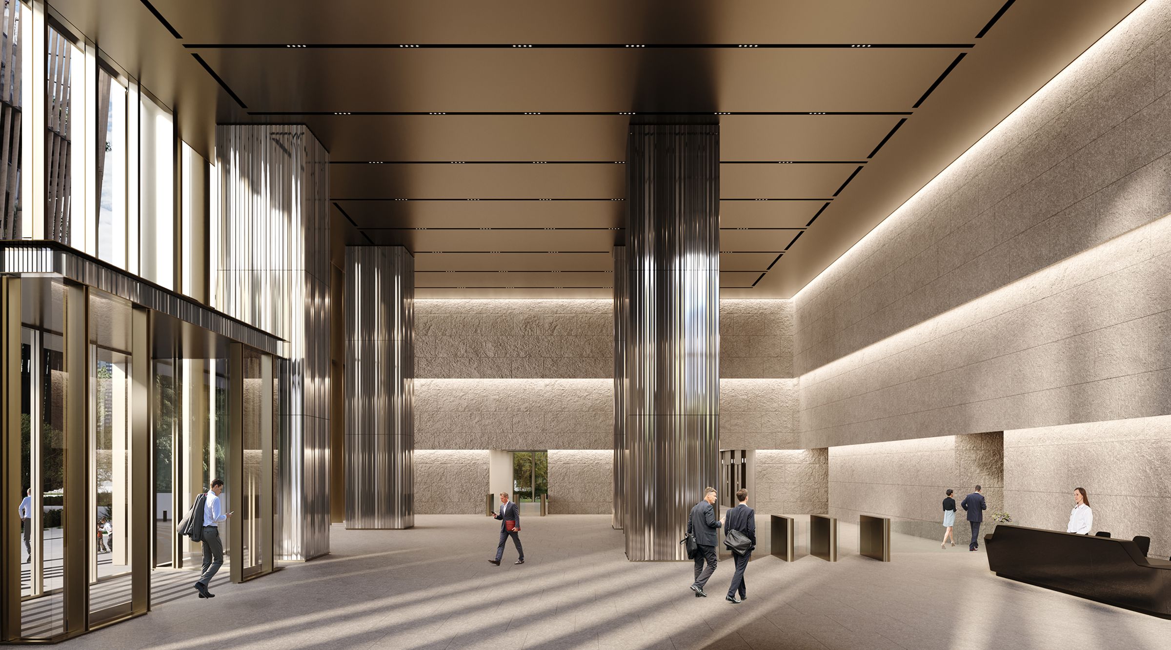 聯聚建設攜手義大利代表性國際建築團隊ACPV ARCHITECTS,大案建築與空間設計,圖為規劃示意。(業者提供)