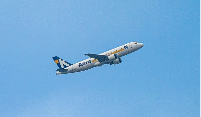 可依航空一架航班起飛不久後，就因引擎出現問題轉降中國；示意圖。（翻攝自Instagram@aerok.official）