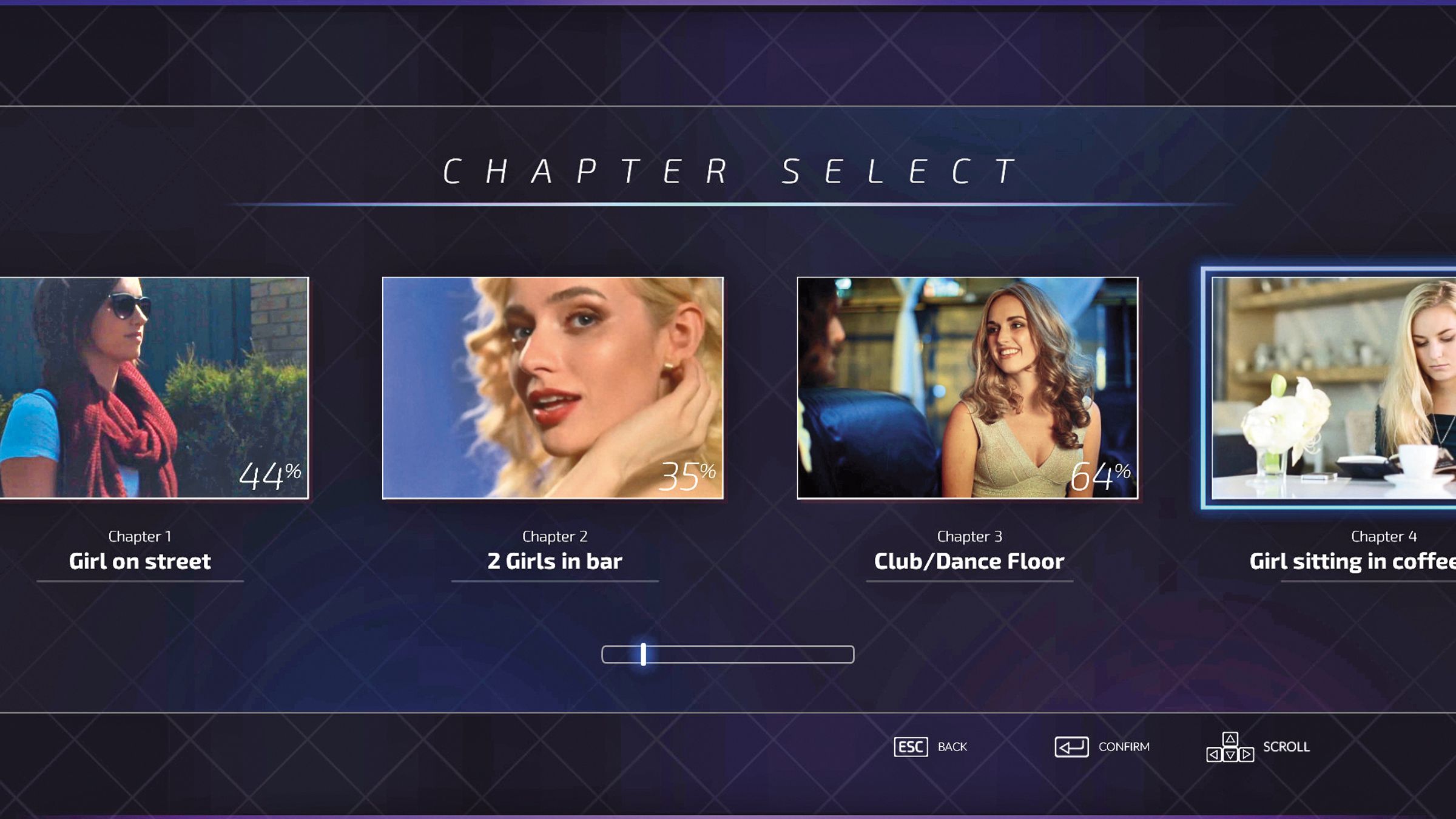 2018年上市的英國真人互動遊戲《Super Seducer》,是麻豆開發遊戲的參考案例。(翻攝自Steam)