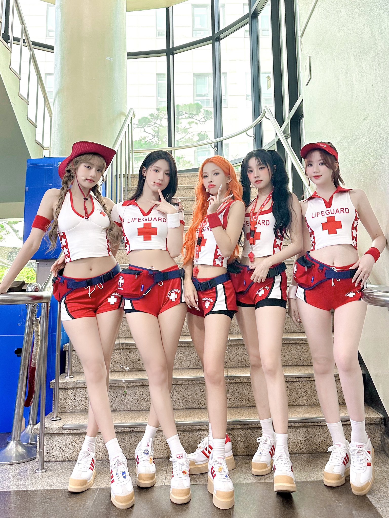 (G)I-DLE正在韓國進行新歌〈Klaxon〉打歌舞台宣傳。(翻攝(G)I-DLE X)