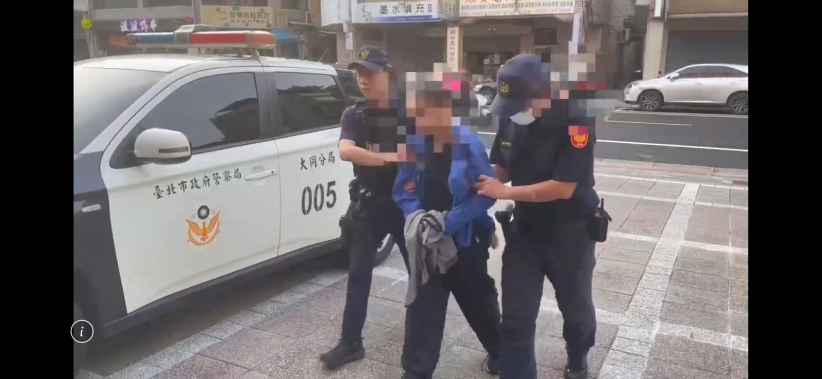 警方將許男帶回警局依殺人未遂罪偵辦，許男後遭聲押獲准。翻攝畫面