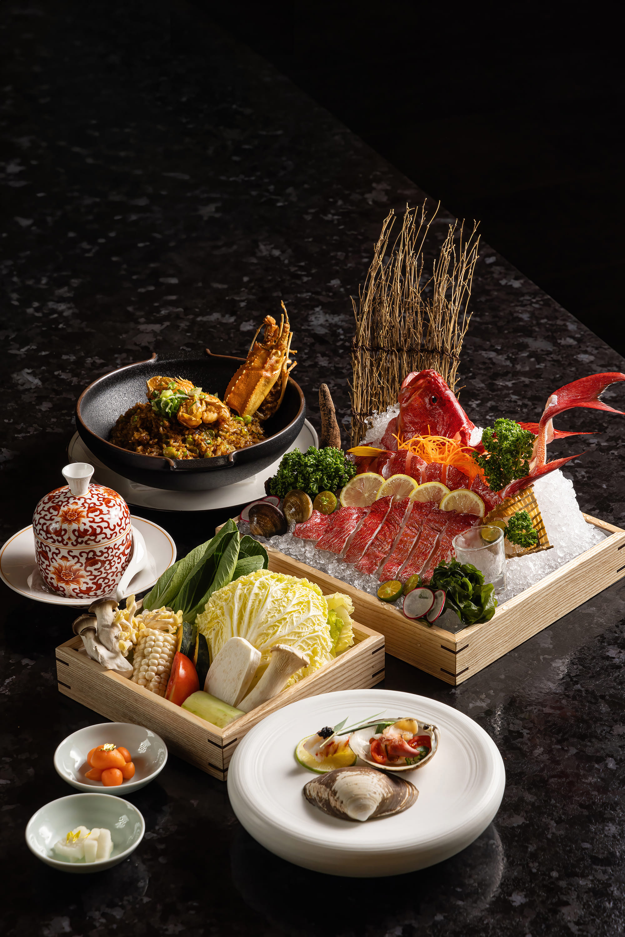 「海鮮單人套餐」的鮮魚套餐可以吃到澎湖手釣笛鯛。（2,880元起／份）（NOKE忠泰樂生活提供）
