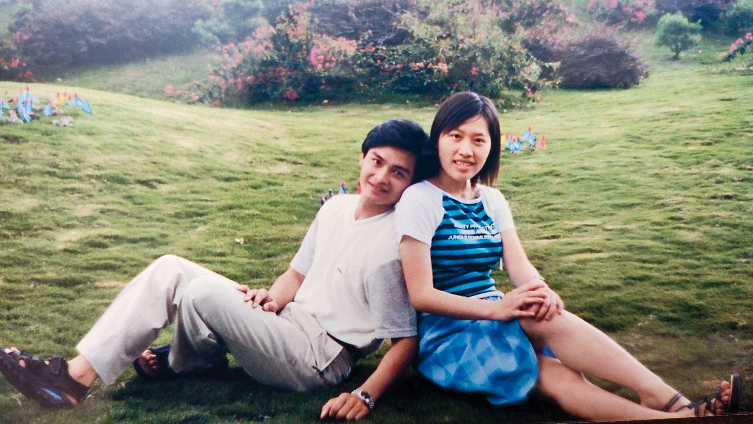 王瑞豐與妻子婚前合照。（王瑞豐提供）