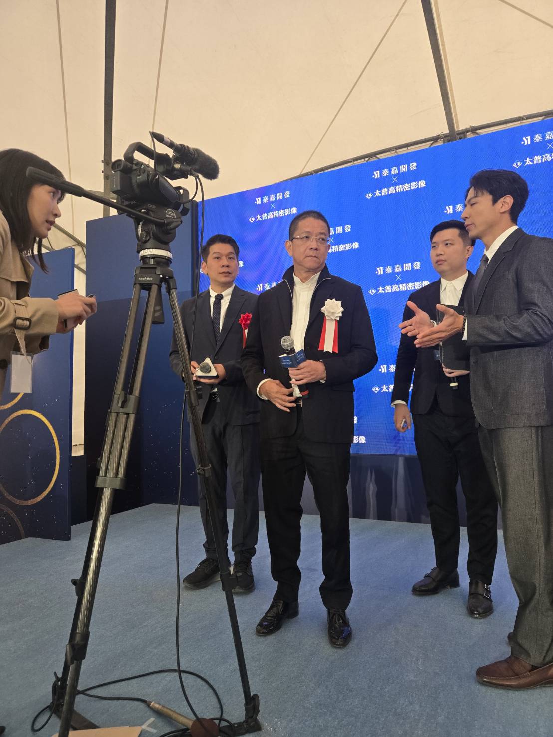 「本莊三丁目公寓式酒店」是熊本市中心近來最大的地產投資案,動土典禮吸引日本媒體訪問。