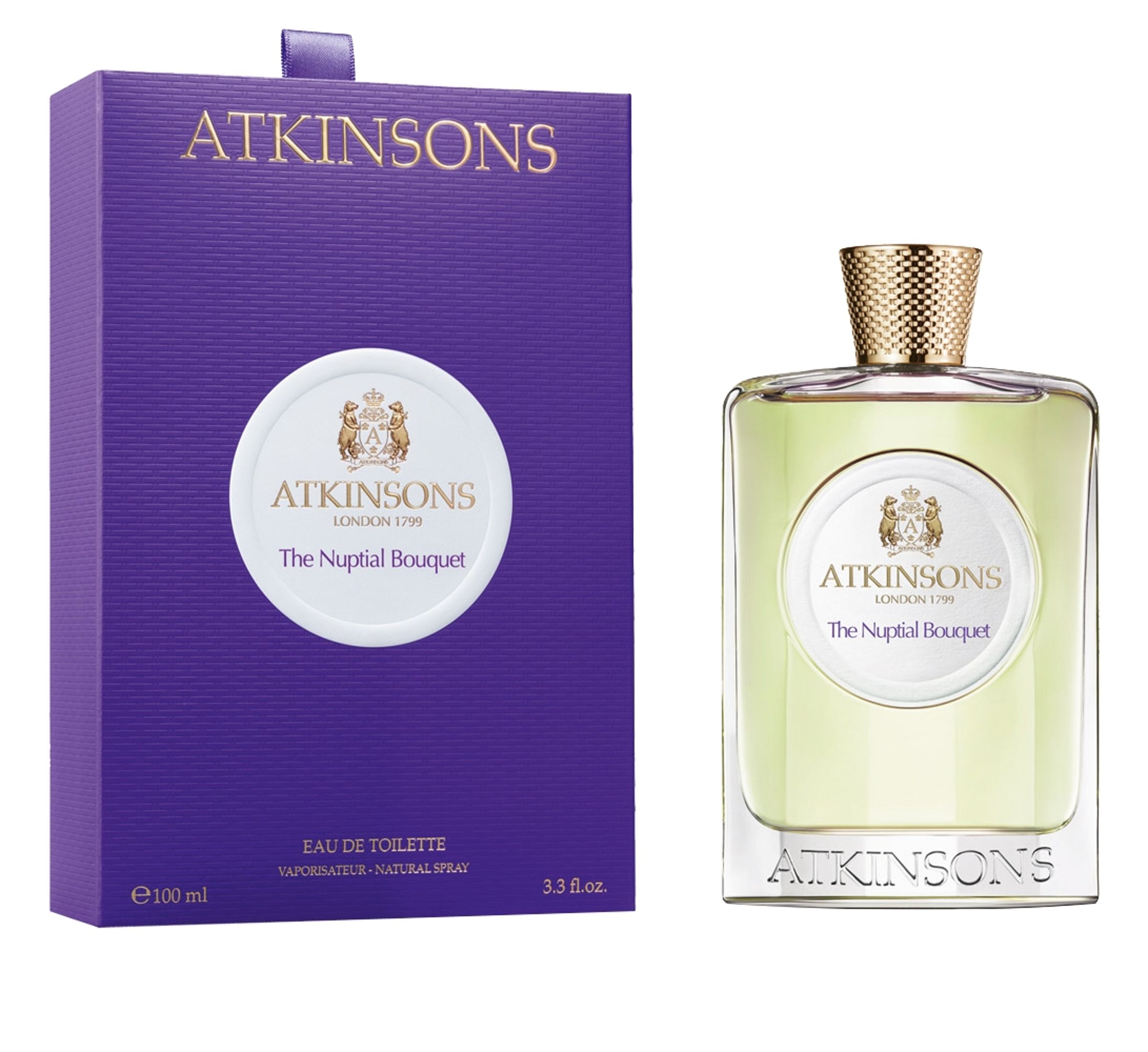 天使的純潔祝福ATKINSONS阿特金森 摯愛花束淡香水（小蒼蘭與山谷百合）售價NT.5250元。