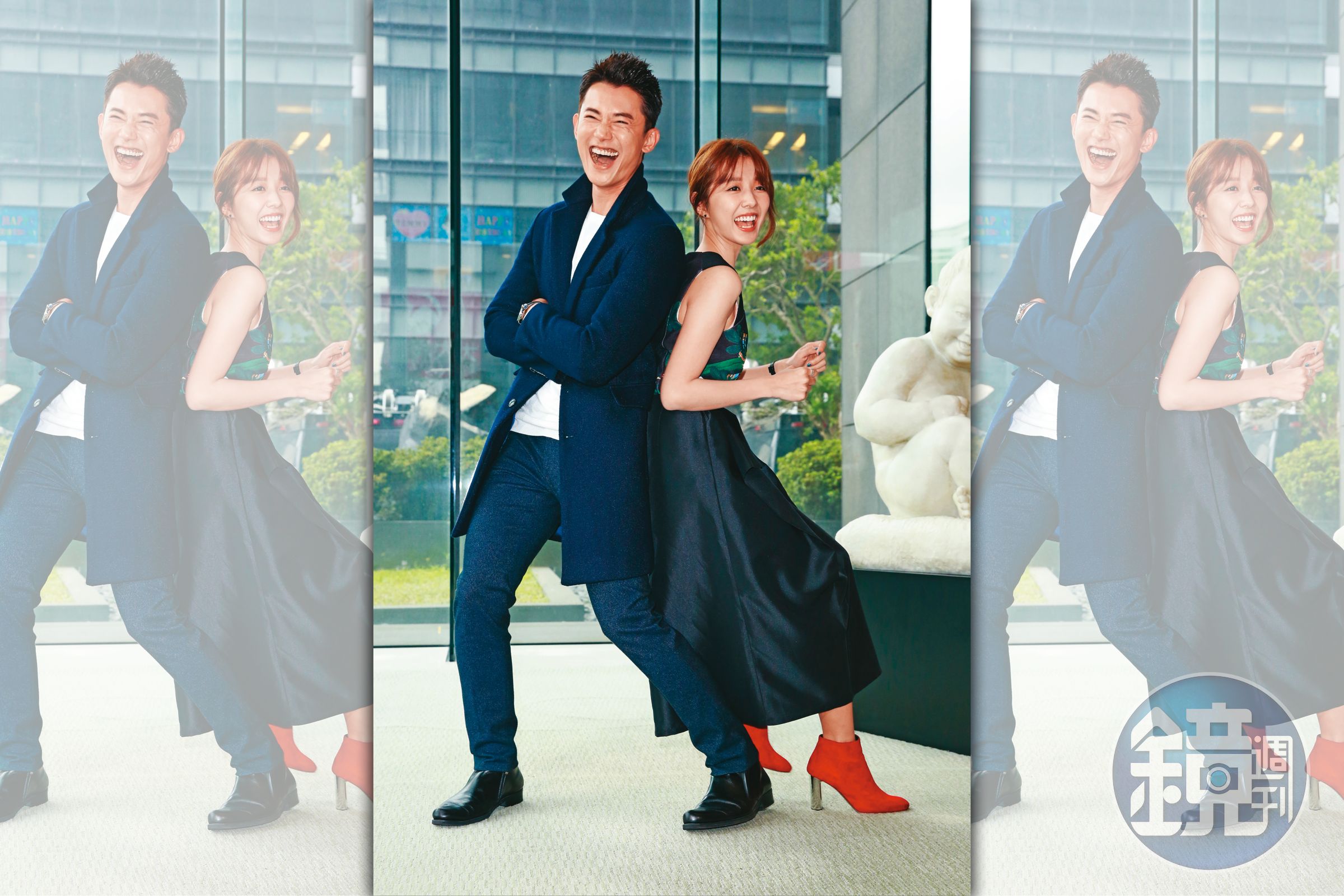 吳慷仁(左)、邵雨薇(右)2017年搭檔主演《極品絕配》結緣,但今年不宜婚喔。