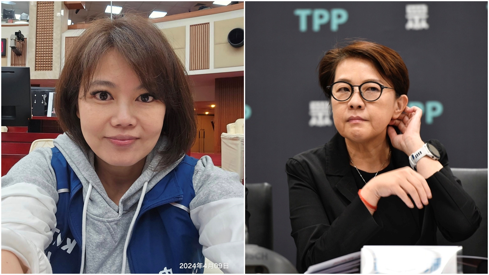 國民黨北市議員游淑慧（左）、民眾黨立委黃珊珊（右）。（翻攝臉書、本刊資料照）