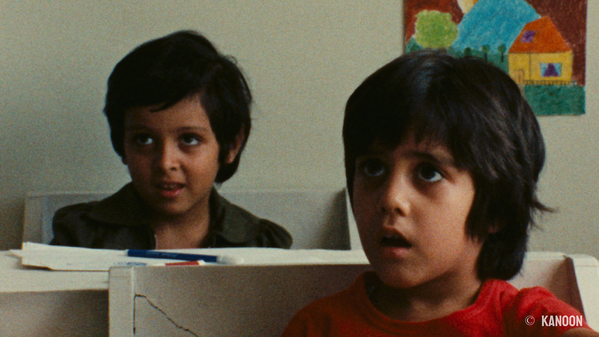 阿巴斯早期作品《我也可以》結合真人與動畫，拍攝幼童仿效動物躍動，讓純真想像力恣意奔放。（台北電影節提供）
