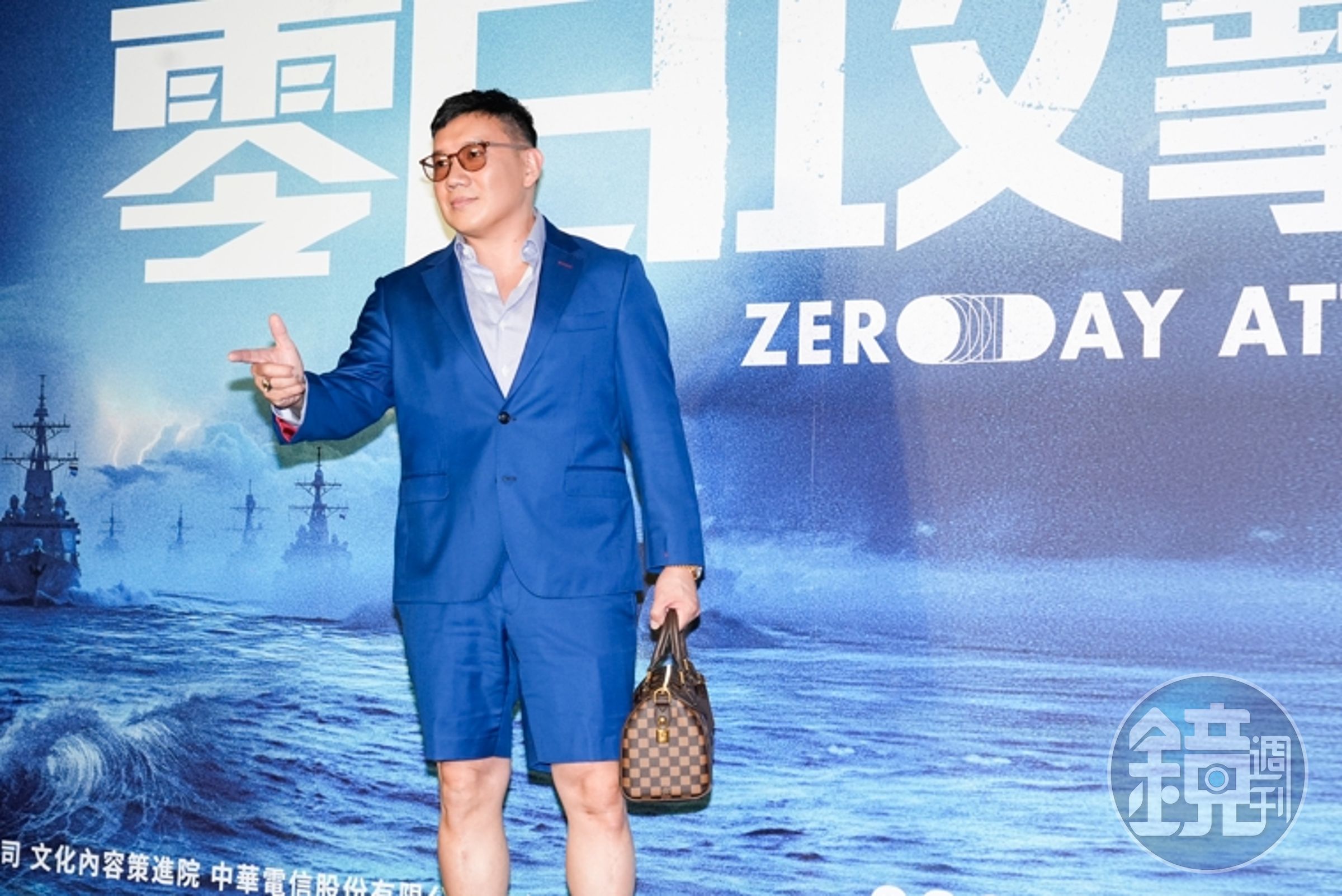 杜汶澤盛裝出席《零日攻擊》首映。