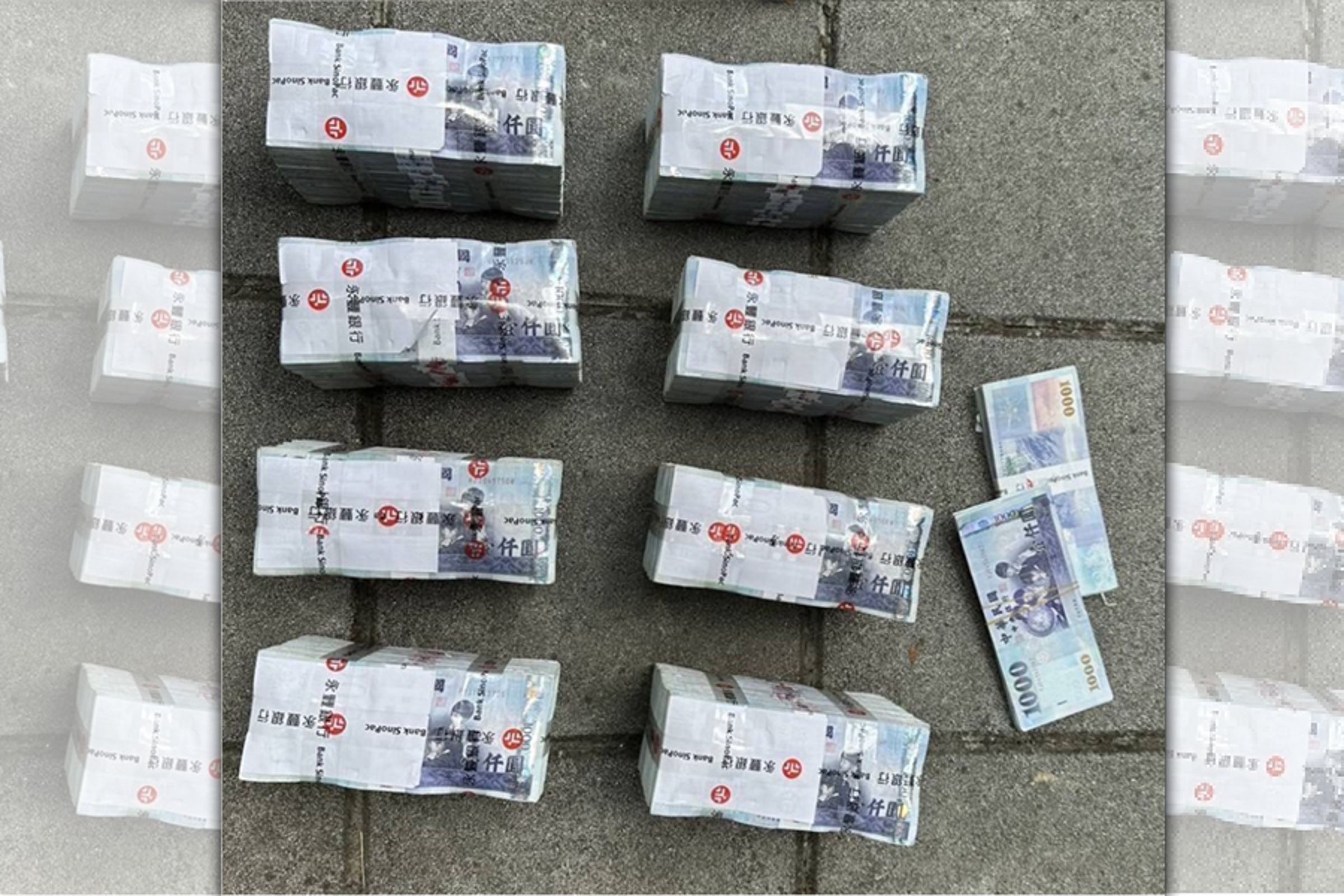 警方機警攔阻812萬元現金落入詐團。（翻攝畫面）