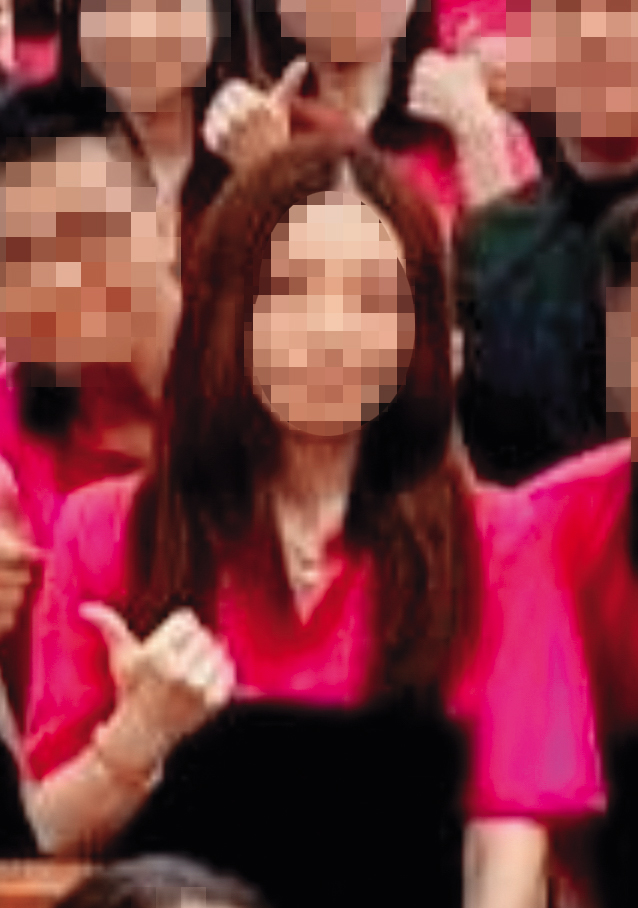 林靖元配質疑擔任公股銀行員的女學生（圖）與他丈夫互動密切，準備提出侵害配偶權求償。（讀者提供）