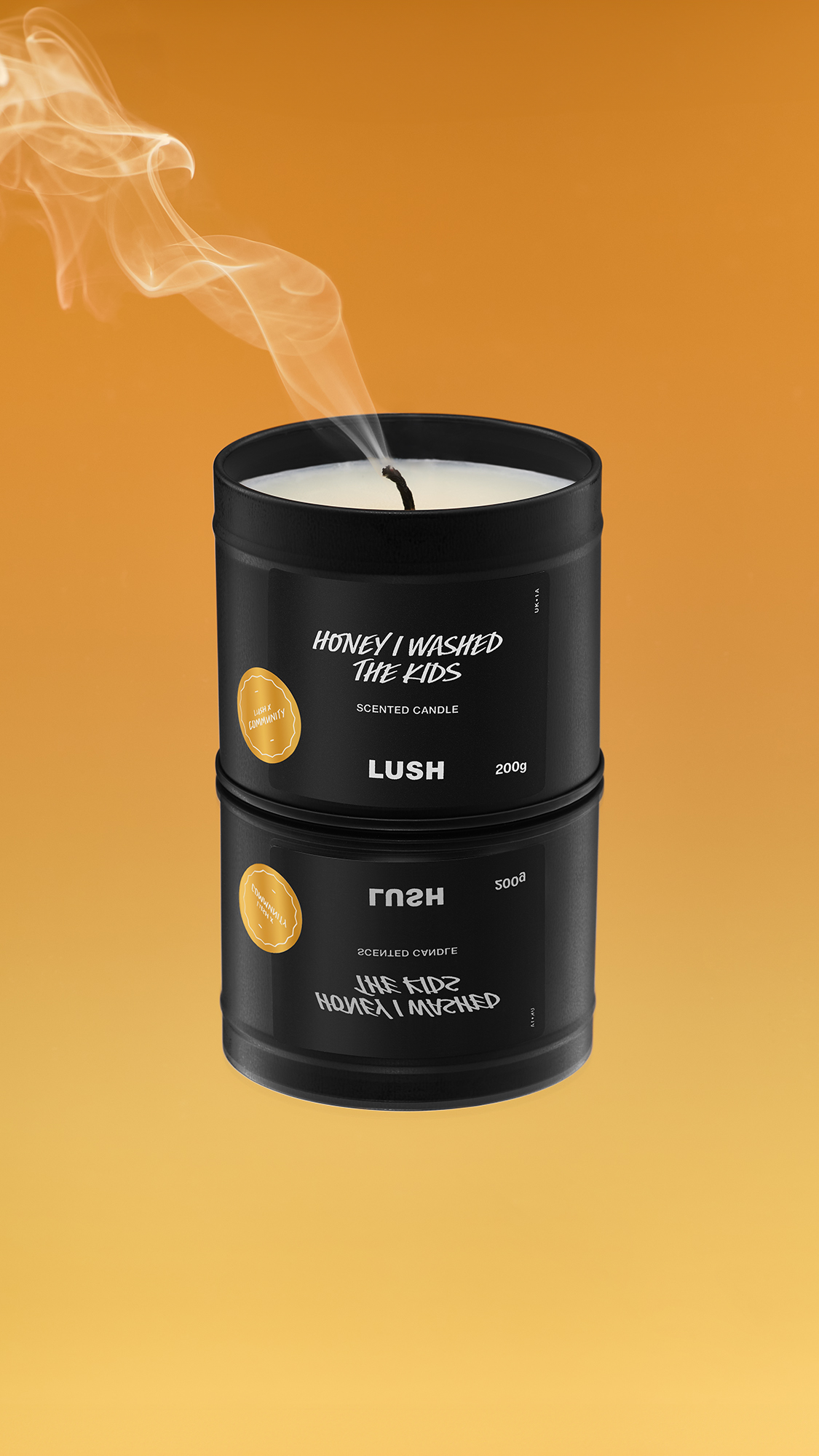 LUSH我愛蜜糖兒香氛蠟燭。NT$650（嵐舒提供）