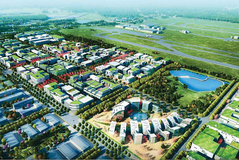 航空城區段徵收計畫分為10個標案，被前桃園市長鄭文燦列為重要政績。（桃園市政府提供）