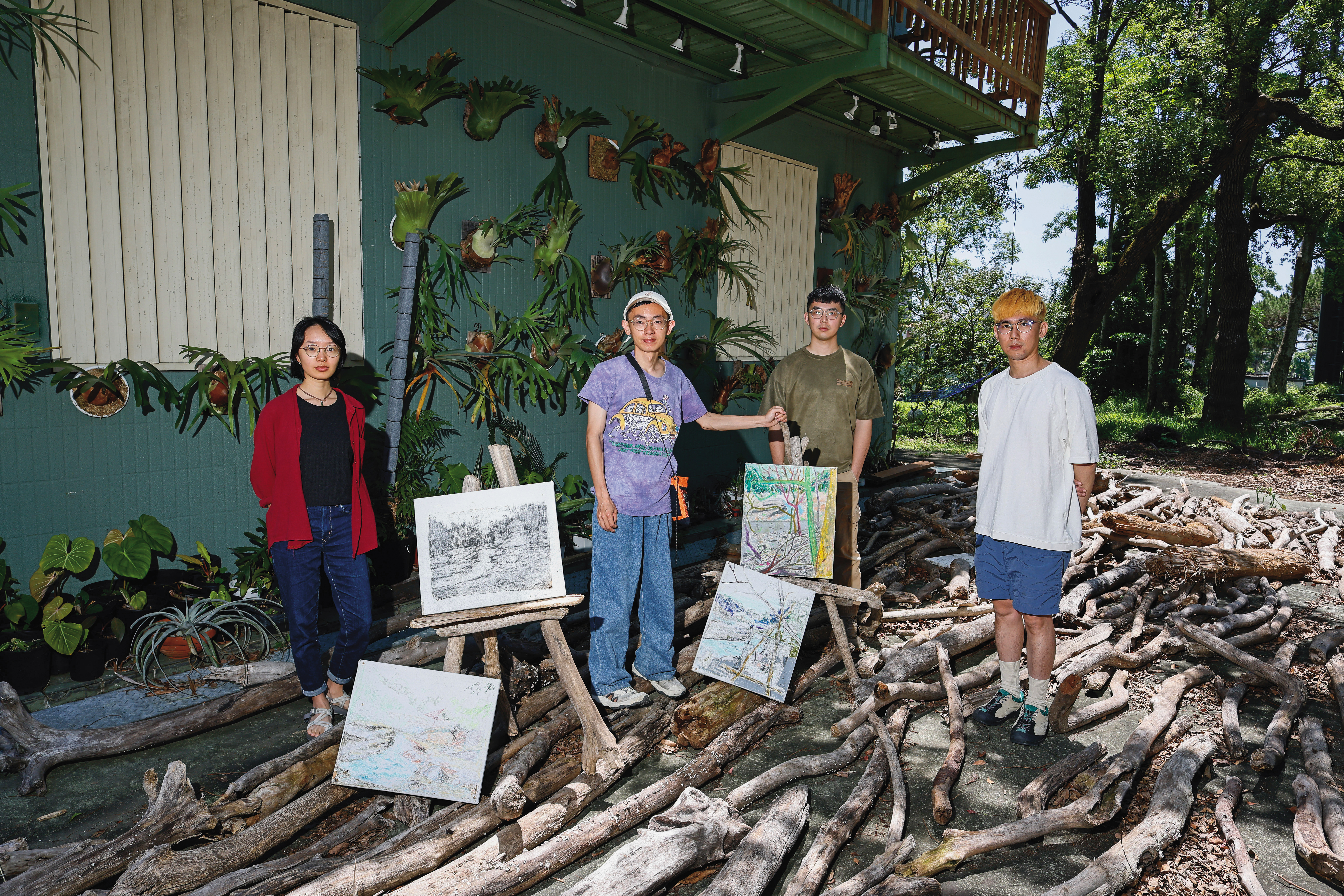 花蓮地震寫生團5／正向看待土地傷痕　它變成一座有故事的山