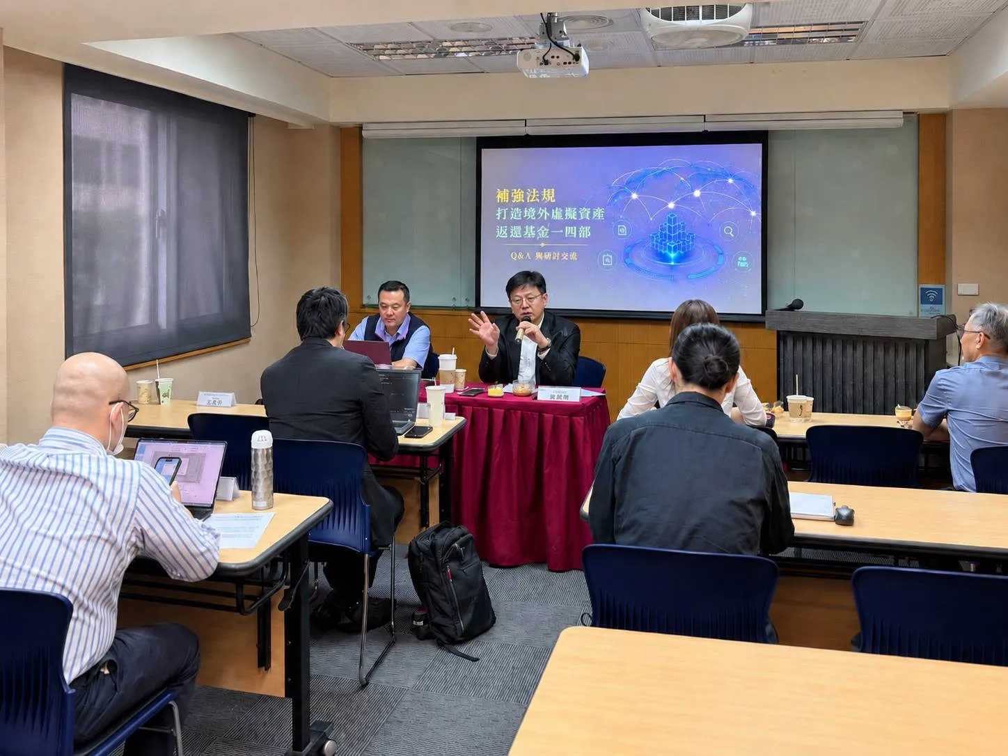 台灣民間反詐騙協會舉辦「境外交易所暨穩定幣發行商凍結返還精進」論壇。（台灣民間反詐騙協會提供）