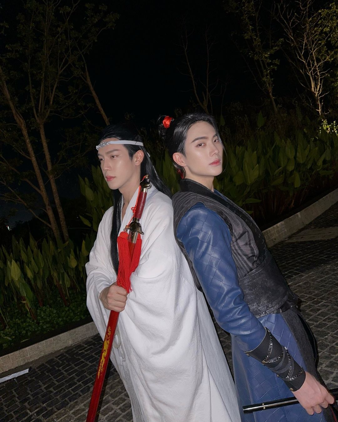 Great、Inn今年在GMMTV活動Cosplay成陸劇《陳情令》的兩位主角，Inn媽媽竟說：「下次別扮了。」（翻攝Great IG）