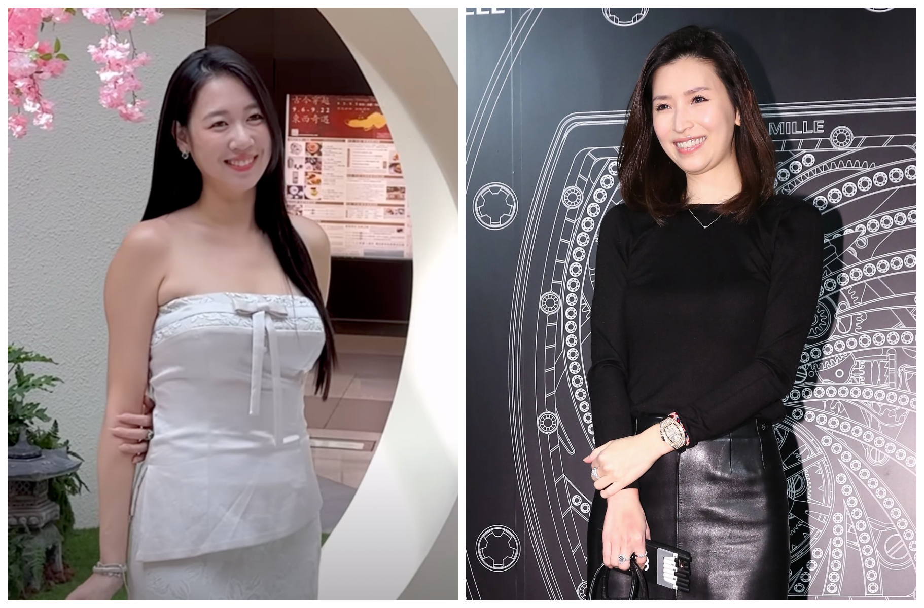 鄭雅勻（左圖）和錢帥君（右圖）的孩子爸都捲入洗錢案。（翻攝鄭雅勻IG、本刊資料照）