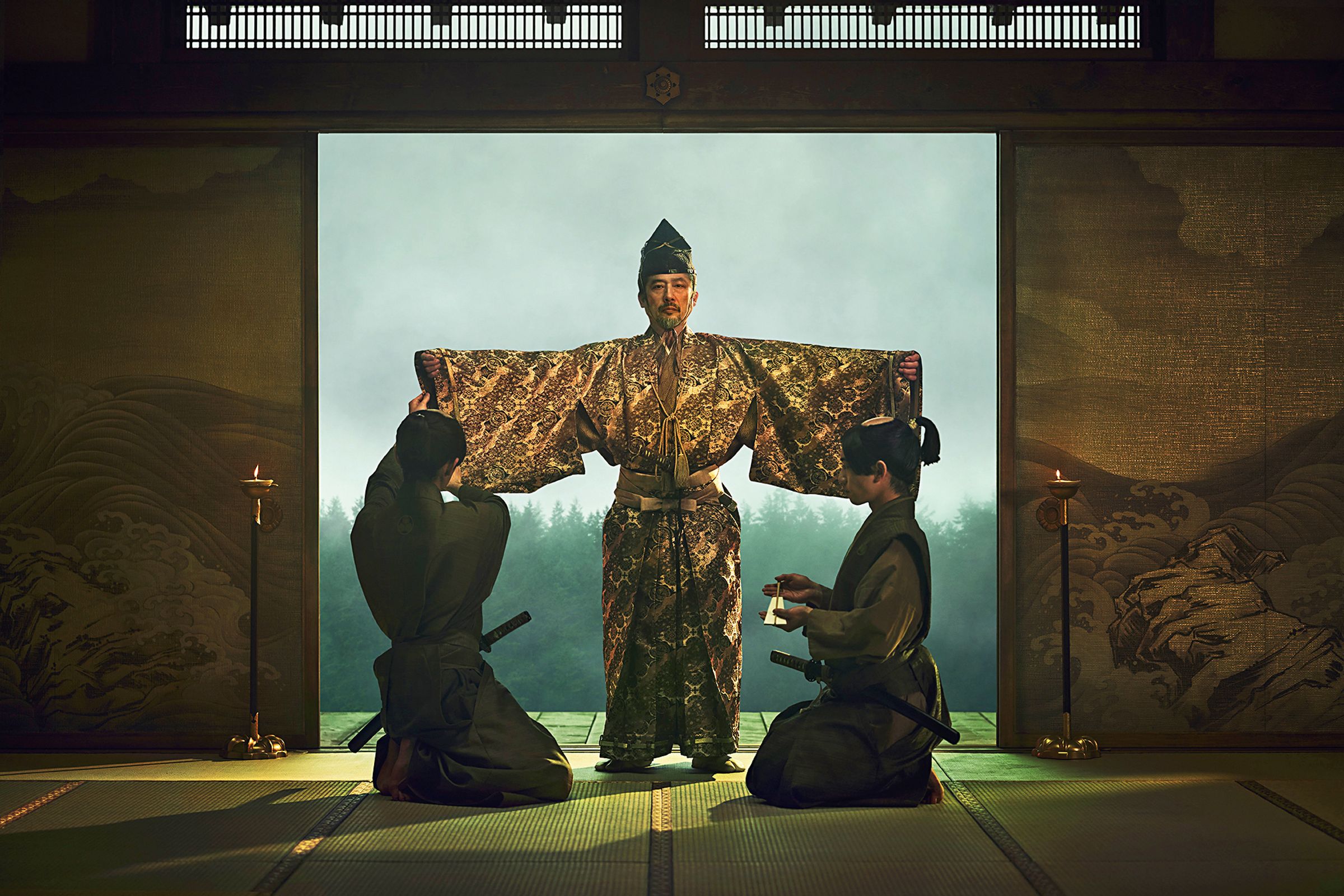 《幕府將軍》中真田廣之詮釋以德川家康作為原型的角色吉井虎永將軍，同時也身兼《幕府將軍》製作人。（Disney+提供）