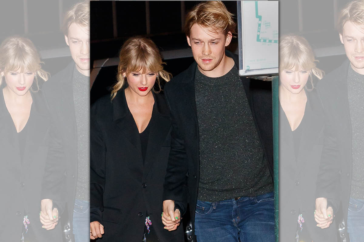 2019年泰勒絲（左）與喬歐文（右）一起牽手亮相。（東方IC）