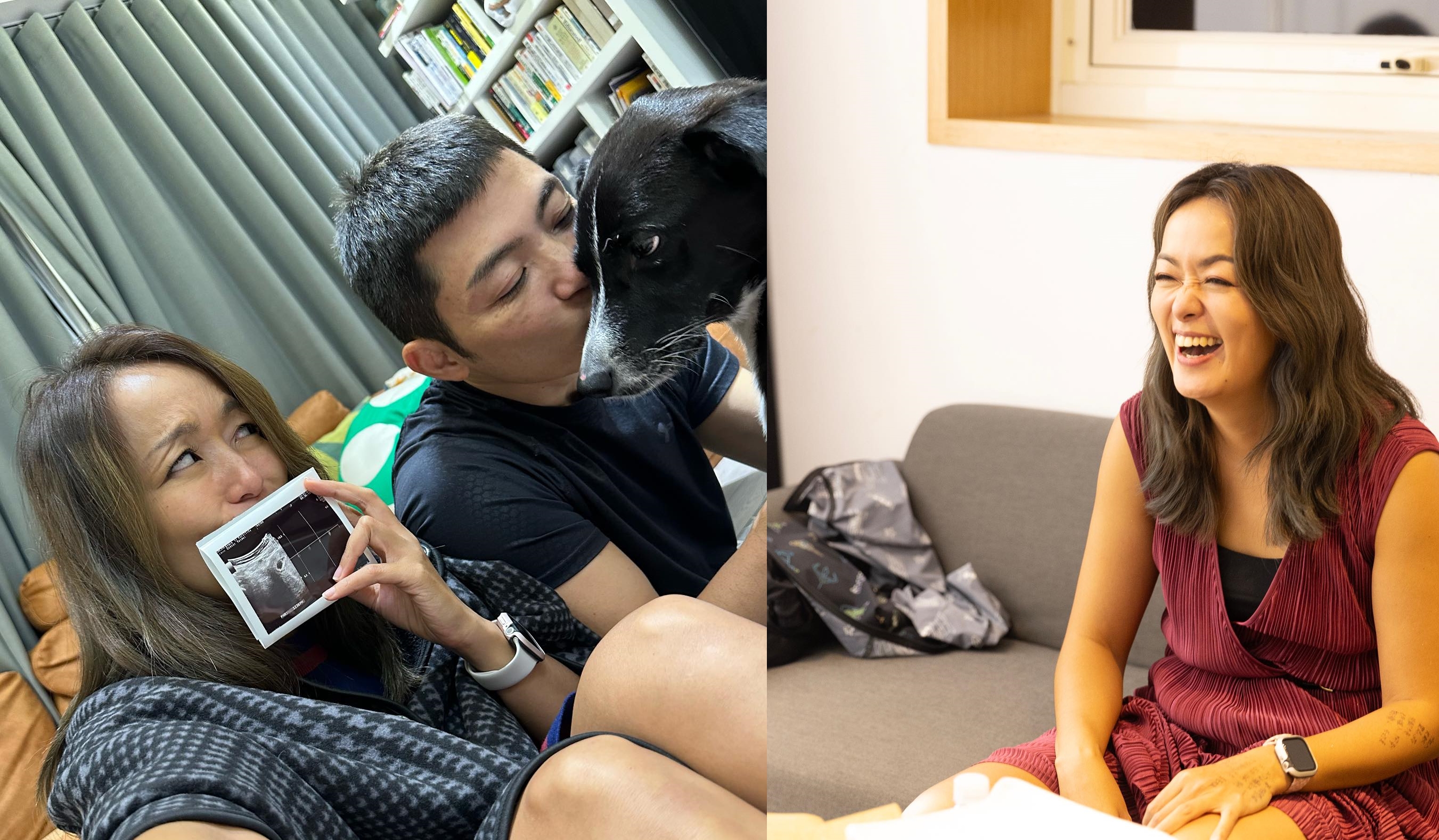 凱莉才剛宣布懷孕，中國色情網站竟宣傳握有她的不雅片。（翻攝臉書粉專凱莉蹲下去）