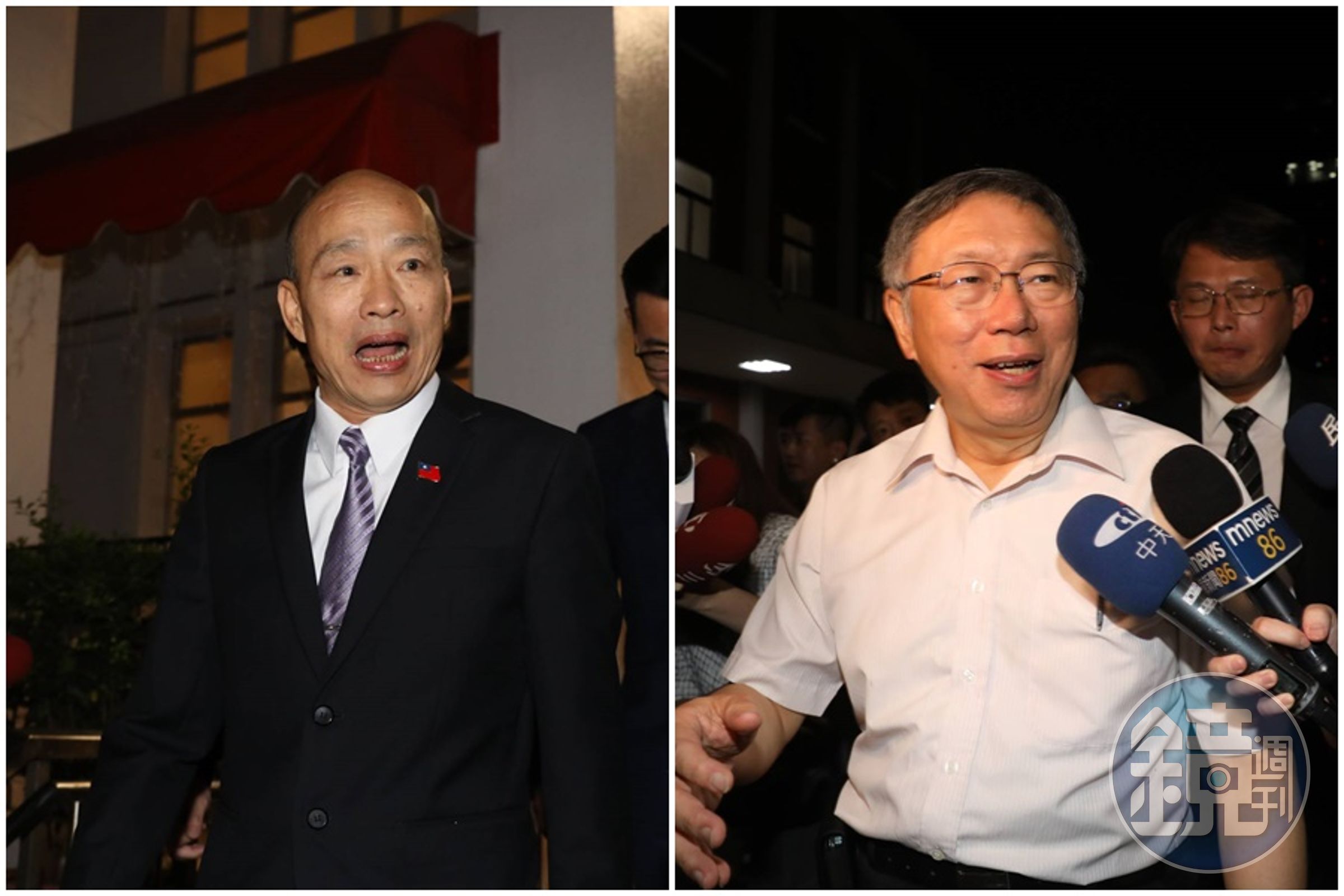 韓國瑜與江啟臣今晚邀請眾黨立委與主席柯文哲吃飯,雙方對於餐桌上聊些什麼沒有多談。