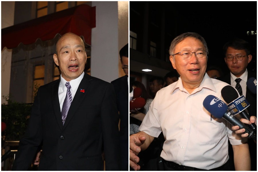 韓國瑜與江啟臣今晚邀請眾黨立委與主席柯文哲吃飯，雙方對於餐桌上聊些什麼沒有多談。