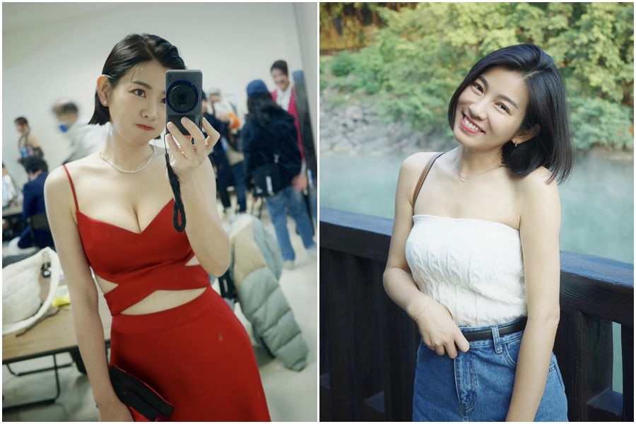 米可白經常在社群上曬出性感辣照，展現好身材。（翻攝自米可白臉書）