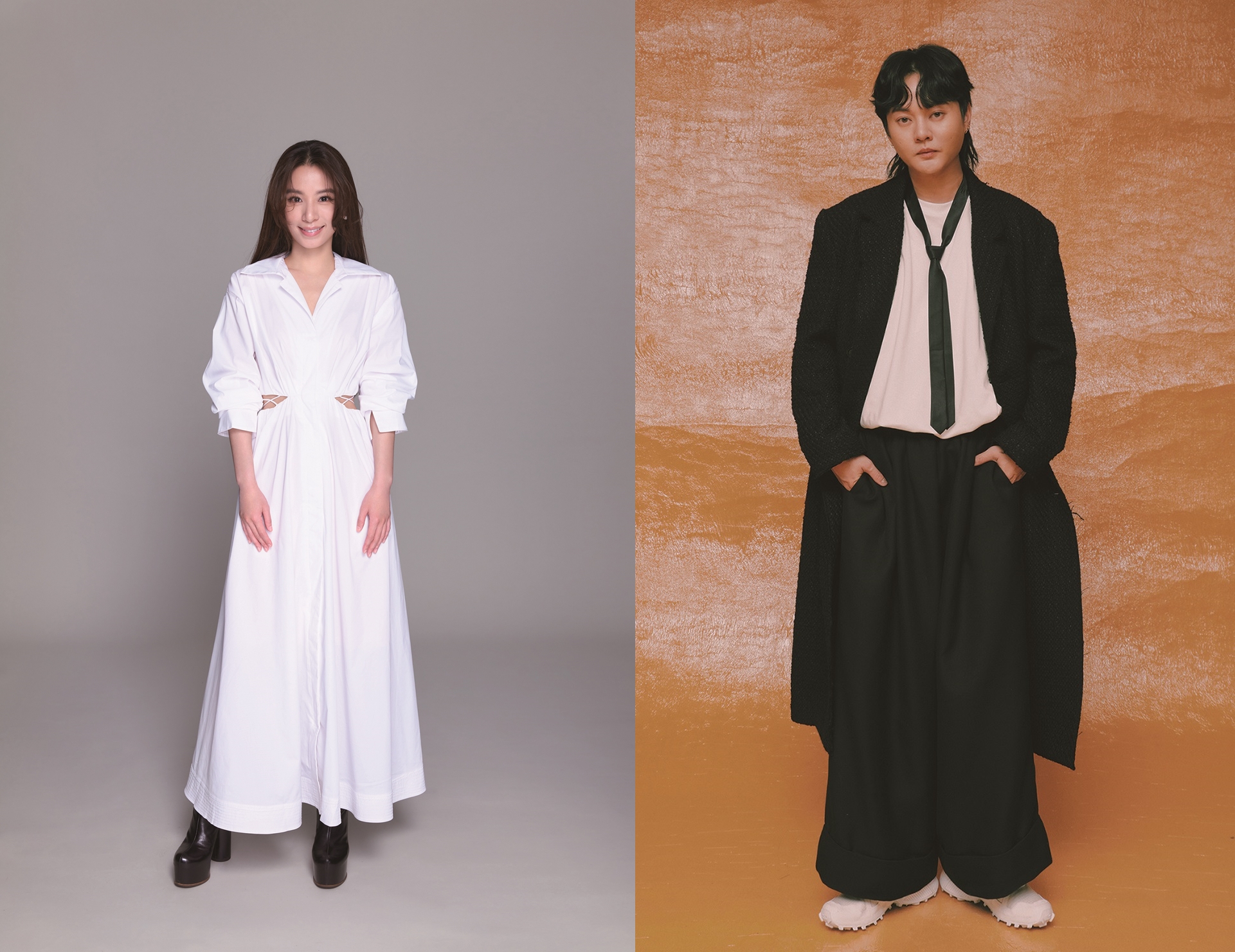 田馥甄（左）、許富凱（右）今年擔任池上秋收稻穗藝術節演唱嘉賓。（台灣好基金會提供）