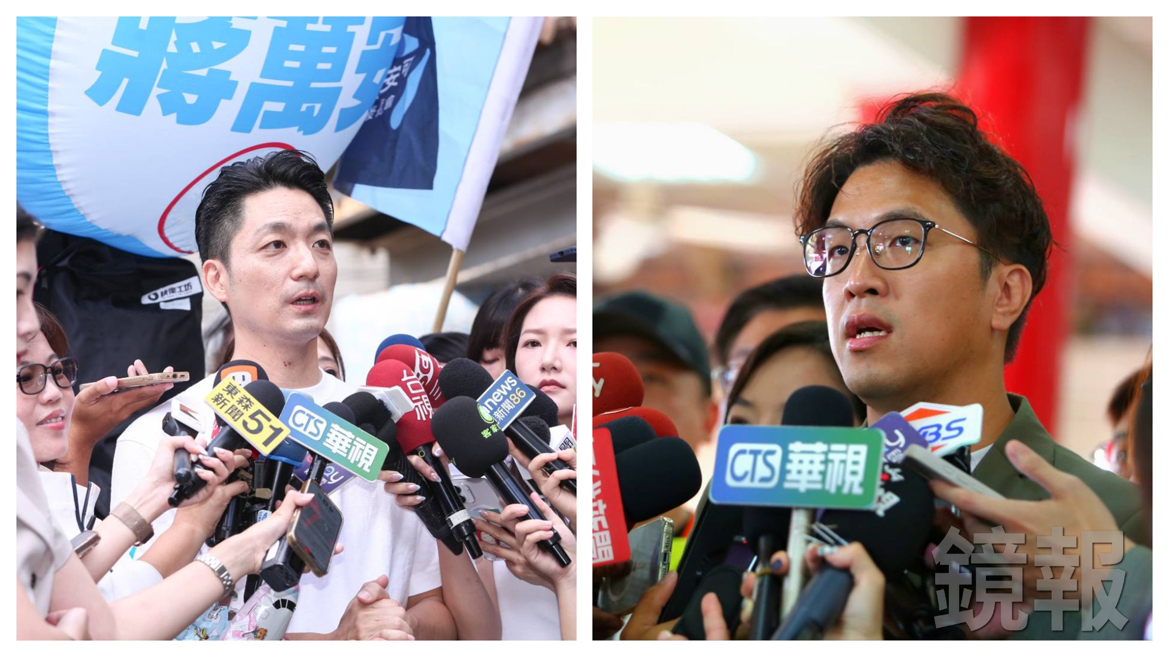 國民黨傳出要連署開除趙少康，沈伯洋表示力挺，蔣萬安則喊話要團結。（鏡報姜永年、李鍾泉）