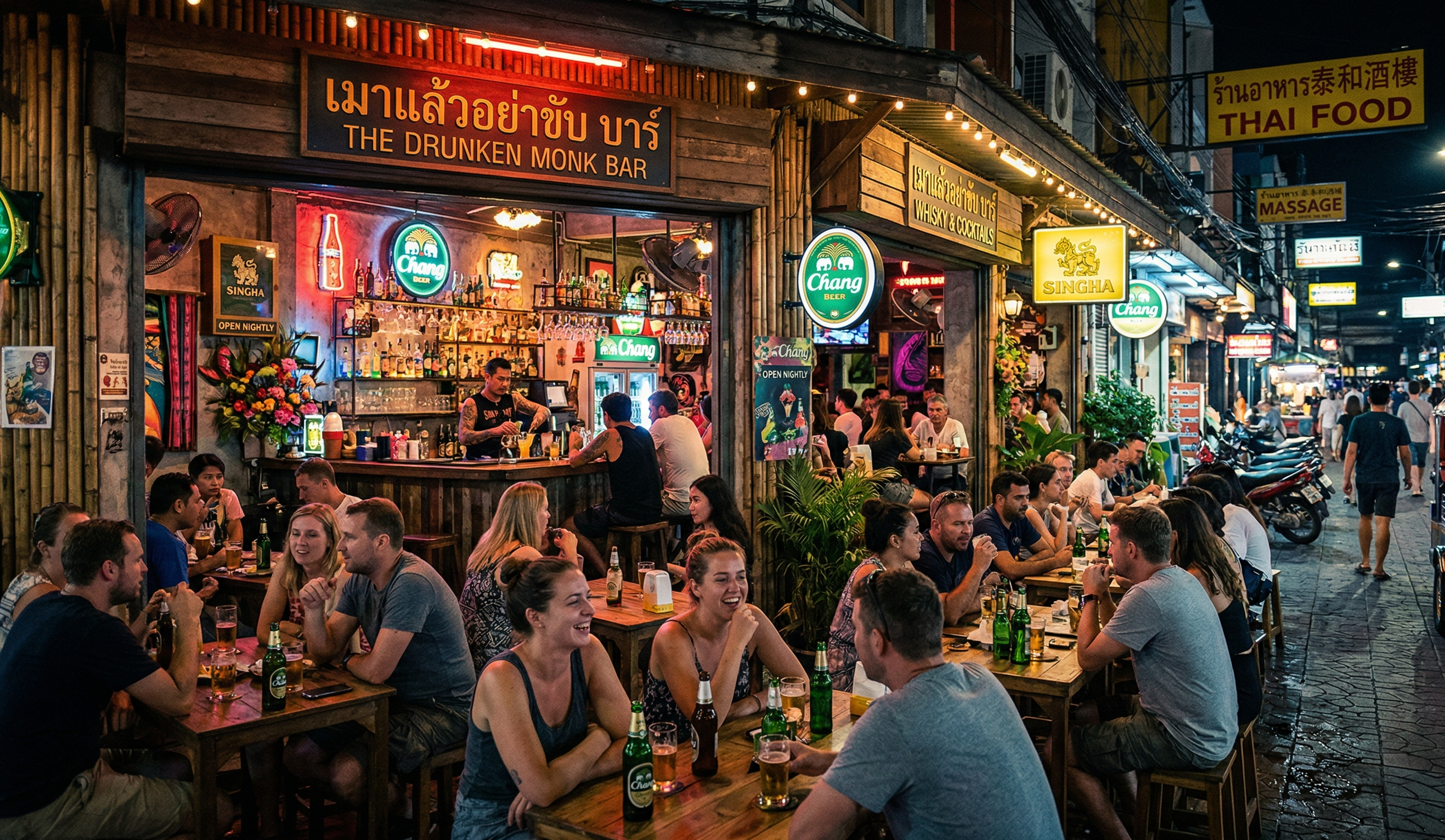 泰國政府發布最新酒測指南，商家在賣酒給顧客前，必須依據生理與行為指標判斷其醉酒程度，否則恐面臨法律連帶責任。（示意圖，由AI生成）