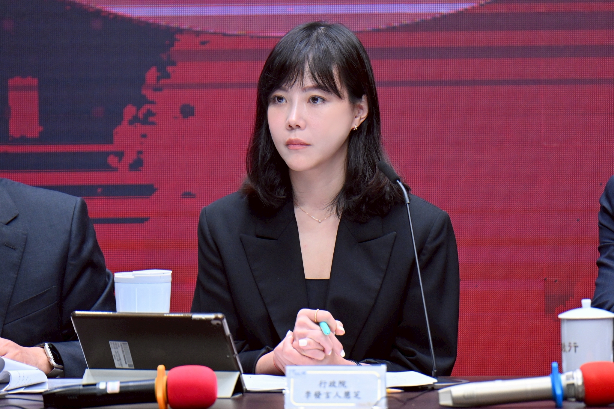 李慧芝表示，立法院延會不該是在野黨處理爭議性法案的政治時間。（行政院提供）