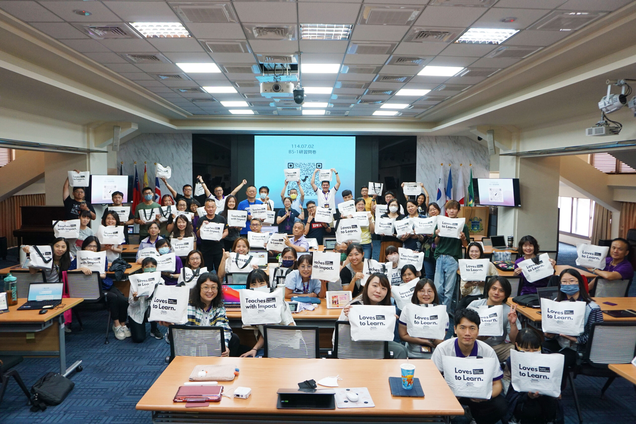 葳格國際學校組織數位教學領導團隊，教師透過研習共享經驗。(葳格國際學校提供)