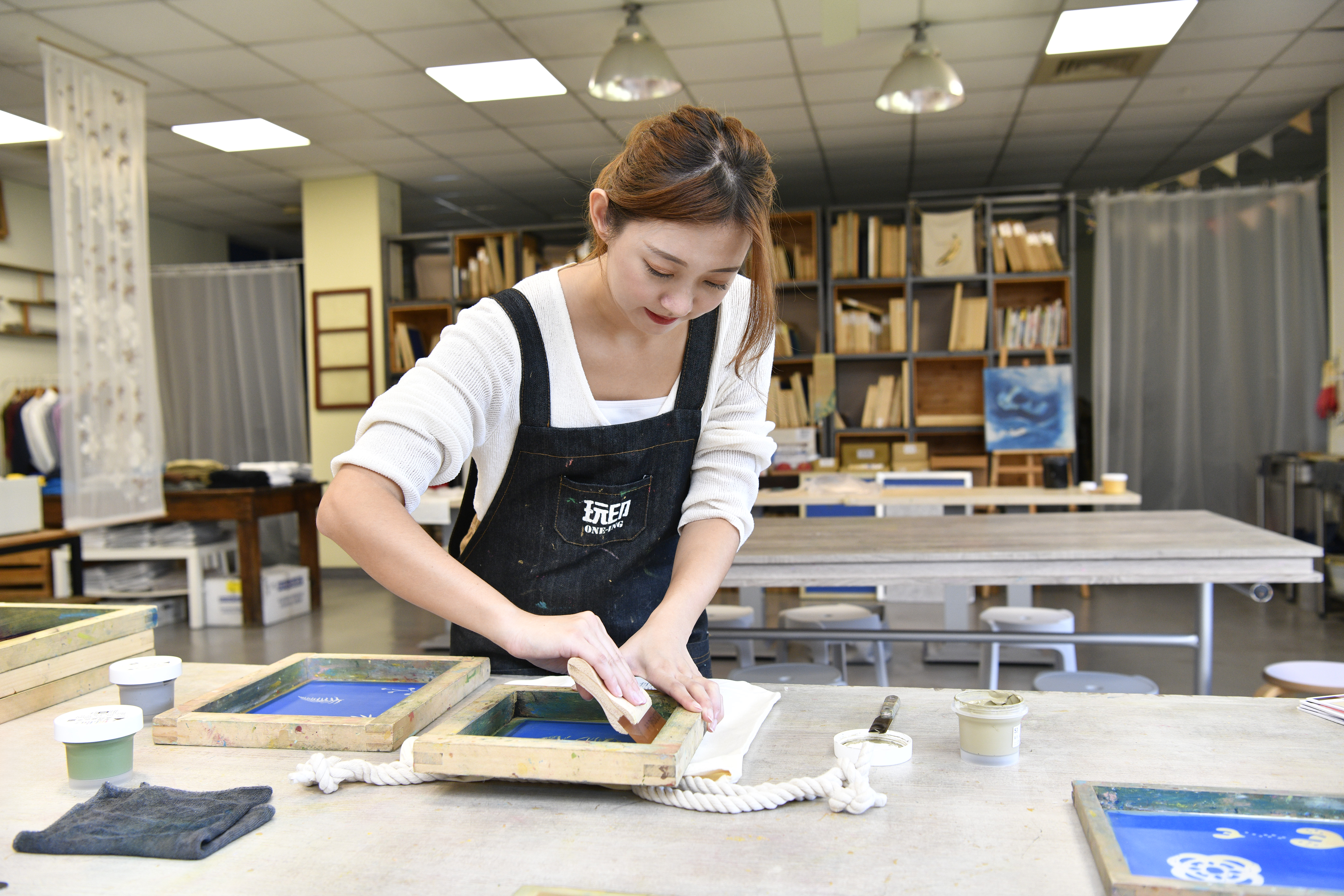 玩印工作室使用環保油墨,讓旅客使用也安心。