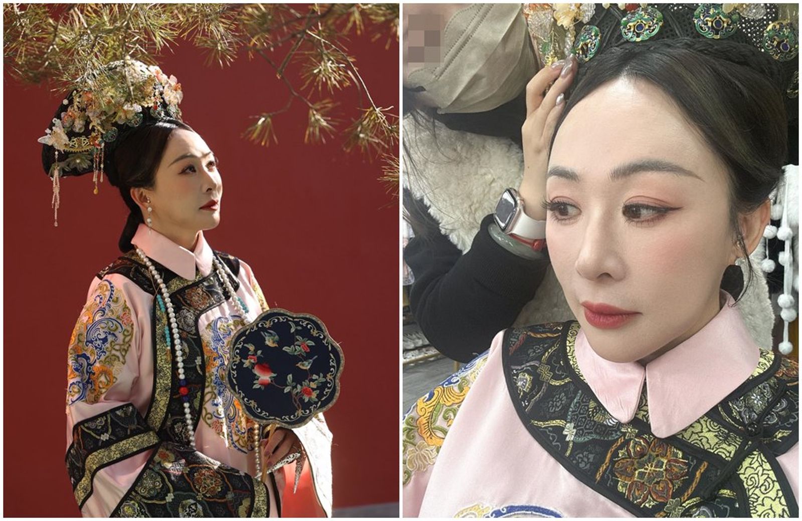 路永佳日前分享古裝照，自爆有滿人正藍旗血統。（翻攝路永佳臉書）