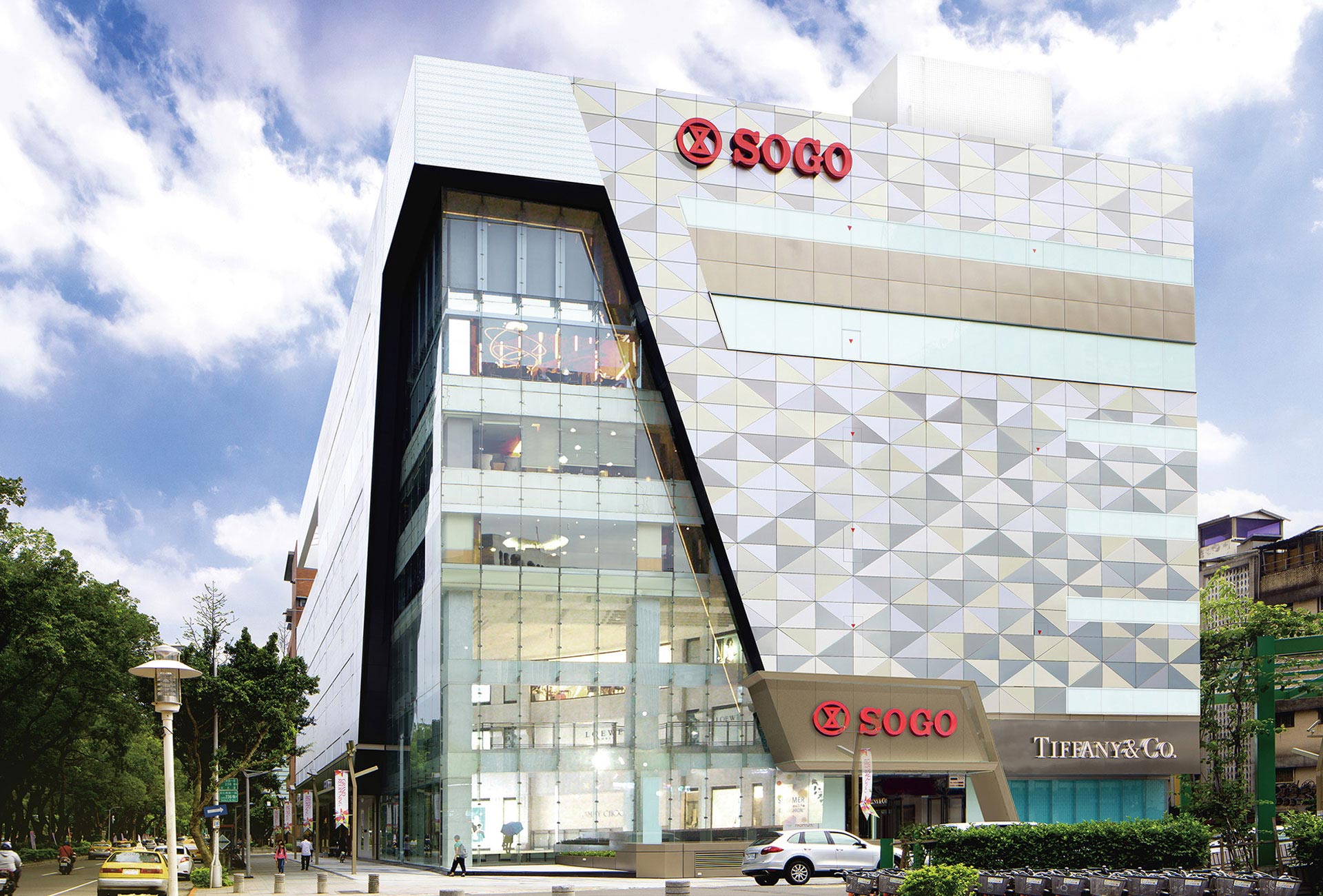 「SOGO敦化館」改建豪宅案突喊卡，皇翔建設證實將延緩，目前預計招商出租。（翻攝SOGO官網）