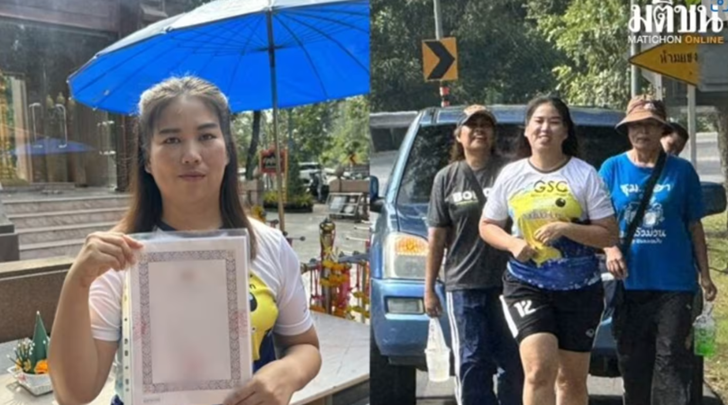 蘇帕蓬以長跑20公里來還願,答謝神明相助,讓她得以順利離婚。(翻攝世界日報)