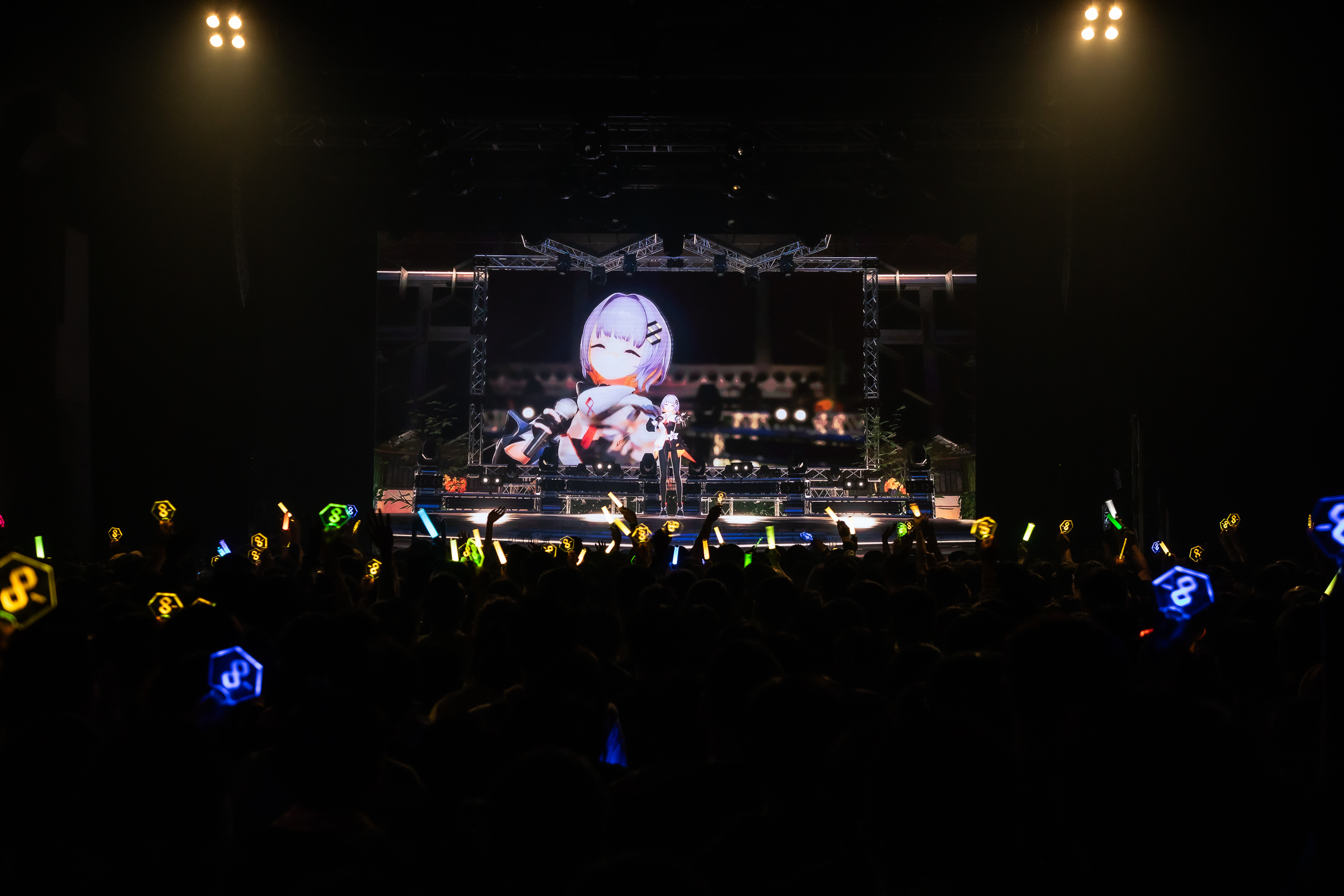 日本人氣虛擬歌手Vsinger「HACHI」首次台灣演唱會門票秒殺，人氣超旺。（Harry Huang提供）