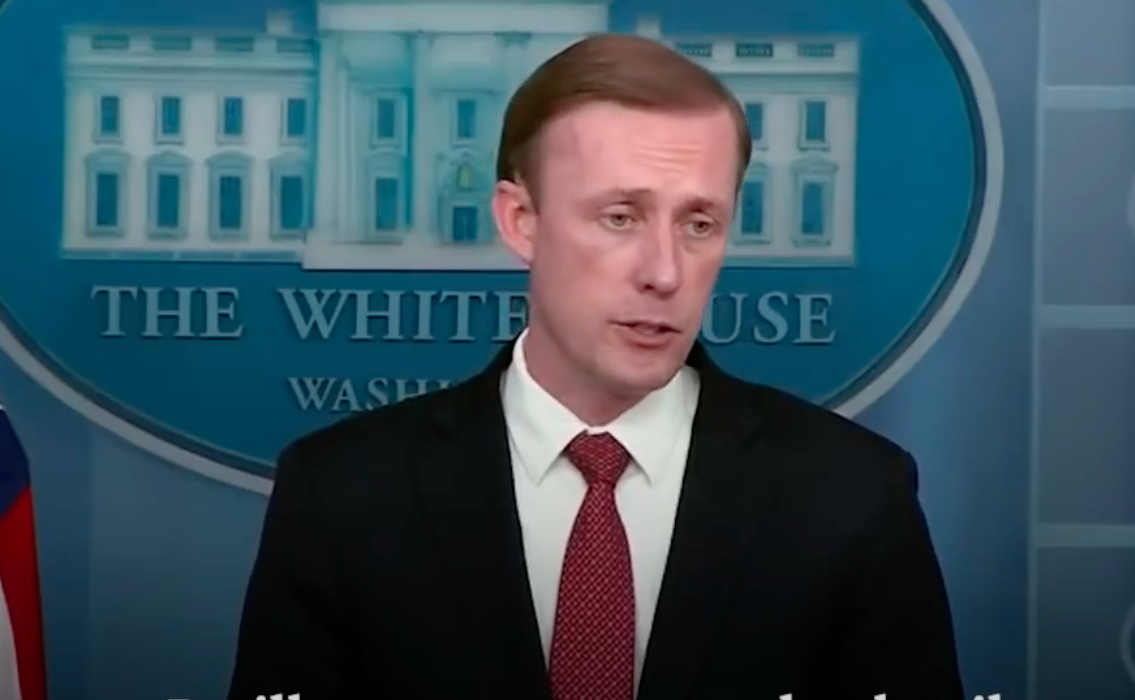 美國國家安全顧問蘇利文（圖）8月底在北京拜會中國國家主席習近平。（翻攝畫面）