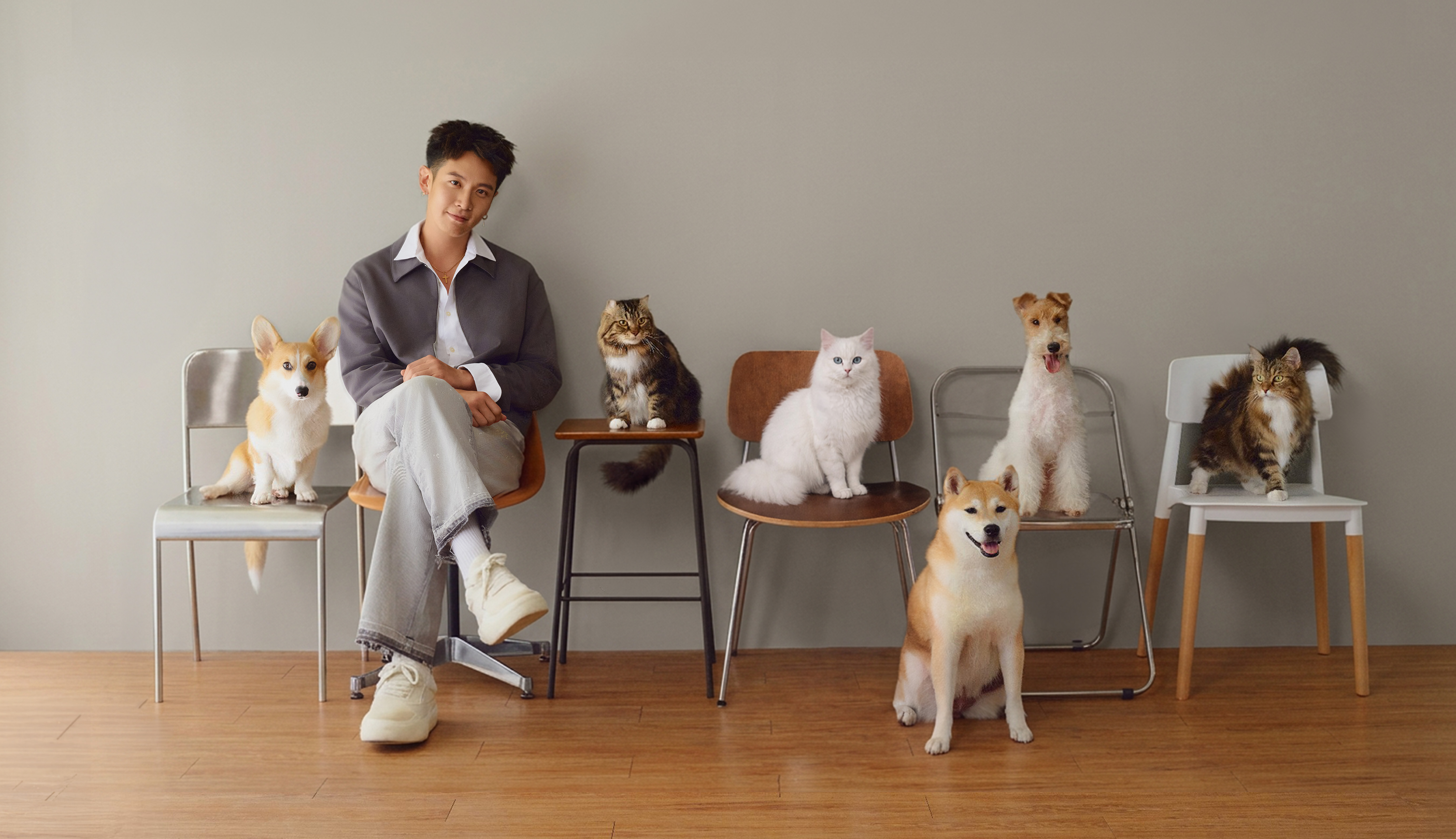 從演員跨界「帕奇特小屋」品牌總監，柯震東為毛孩健康把關，展現全方位發展動能。（帕奇特小屋提供）
