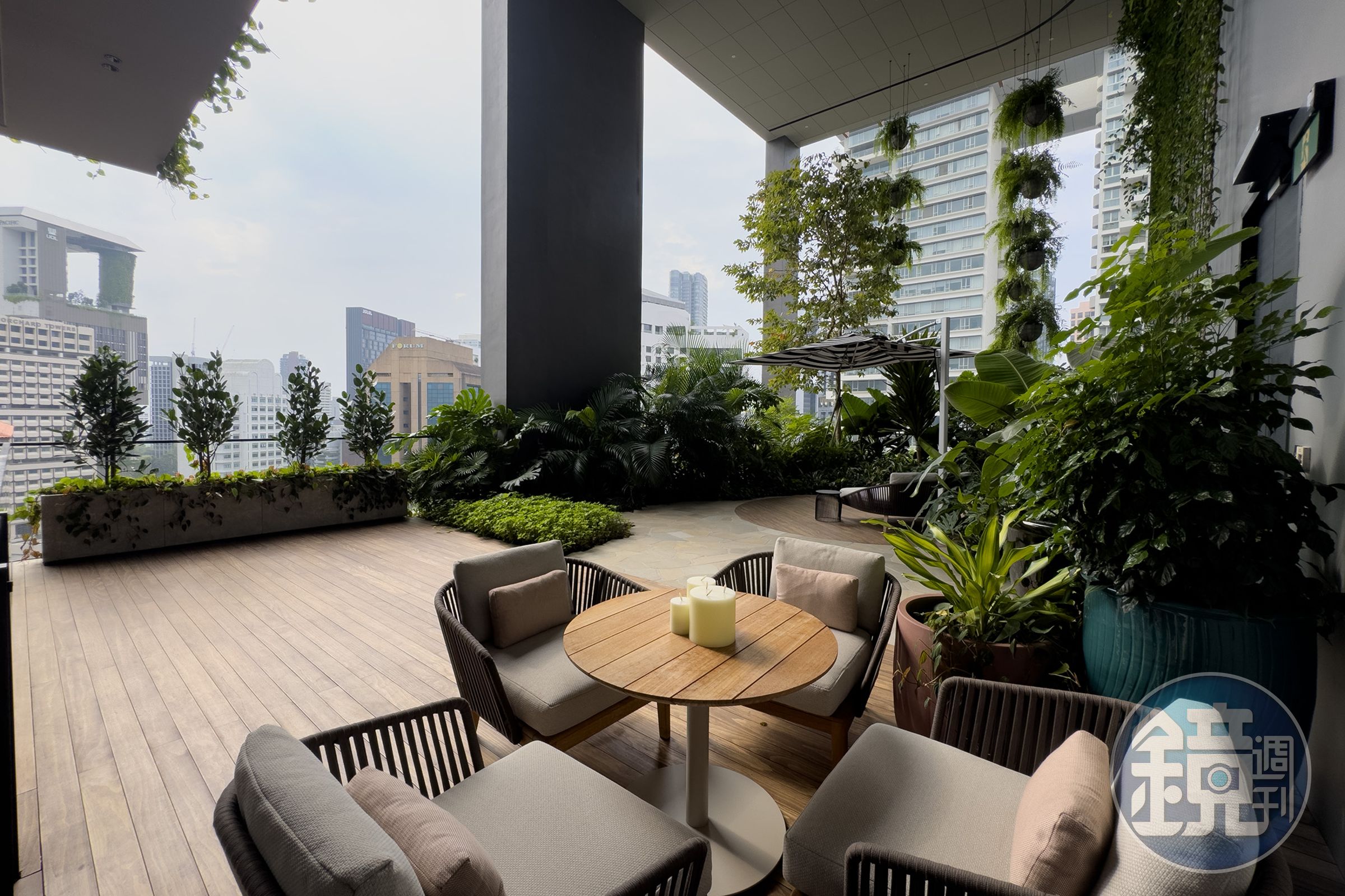 「Terrace Suite」共有七間,可擁有一座挑高2層的寬敞私人花園。