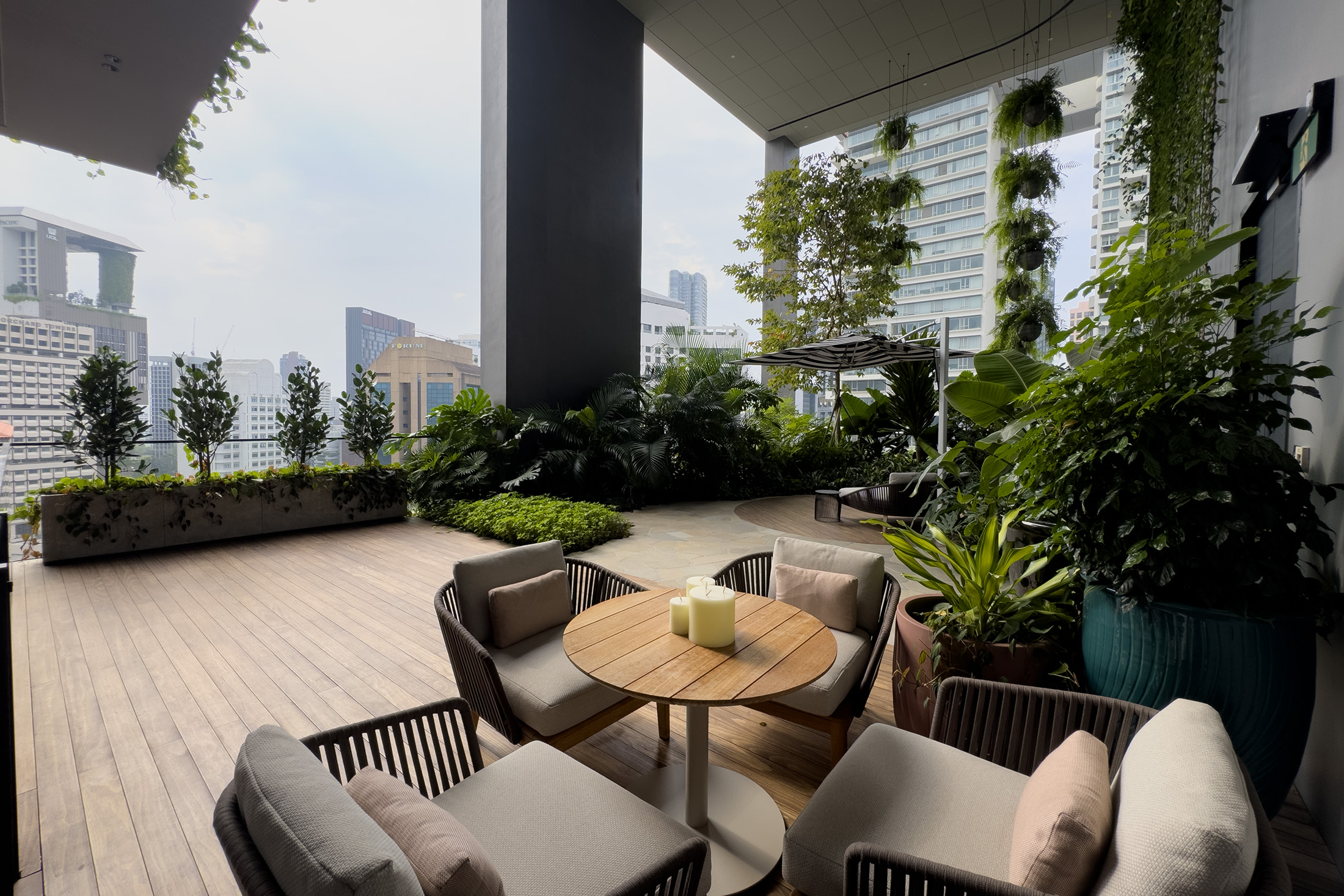 「Terrace Suite」共有七間,可擁有一座挑高2層的寬敞私人花園。