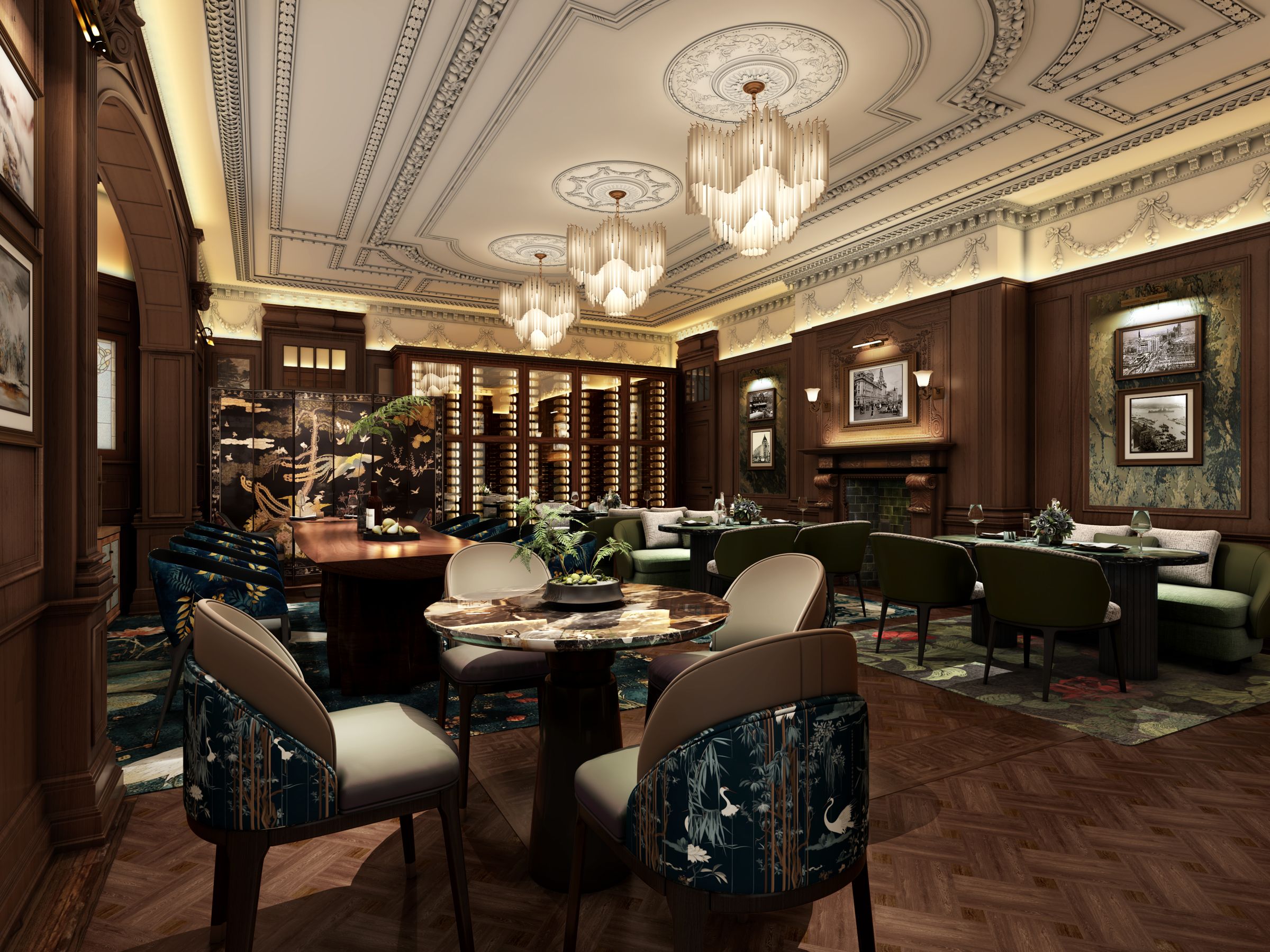 宏偉的Grand Salon可同時招待多位賓客。(67 Pall Mall提供)