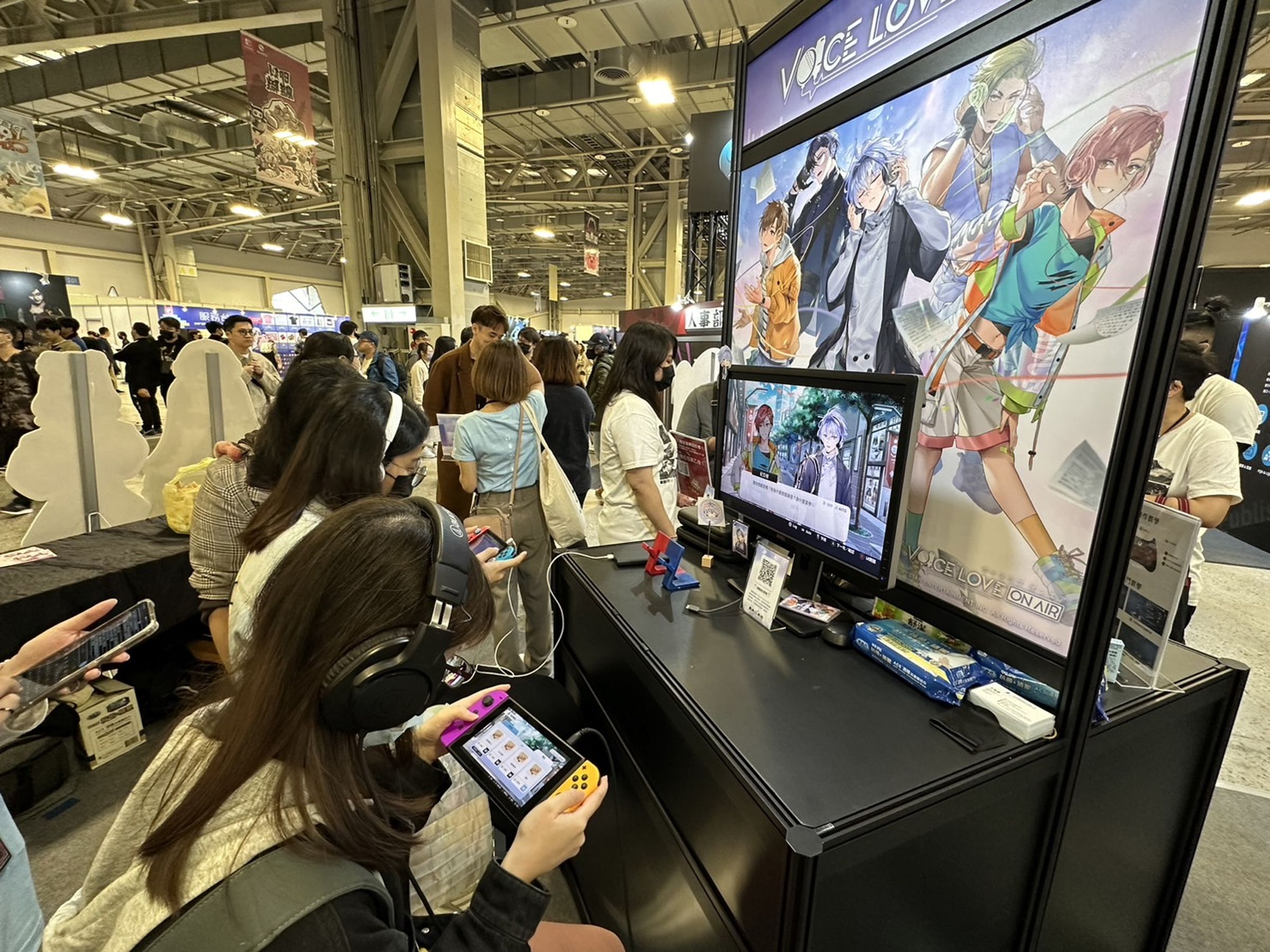 《Voice Love on Air》預計今夏推出任天堂Switch版，先前電玩展中已提供玩家試玩。（大宇資訊提供）