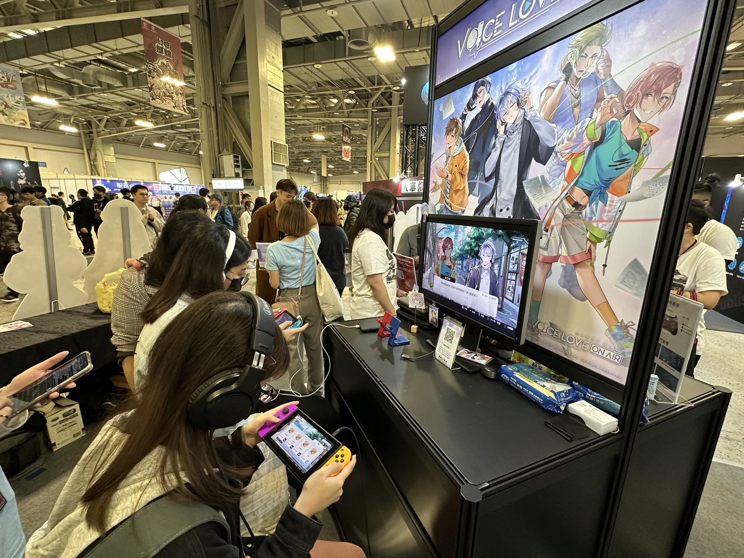 《Voice Love on Air》預計今夏推出任天堂Switch版，先前電玩展中已提供玩家試玩。（大宇資訊提供）