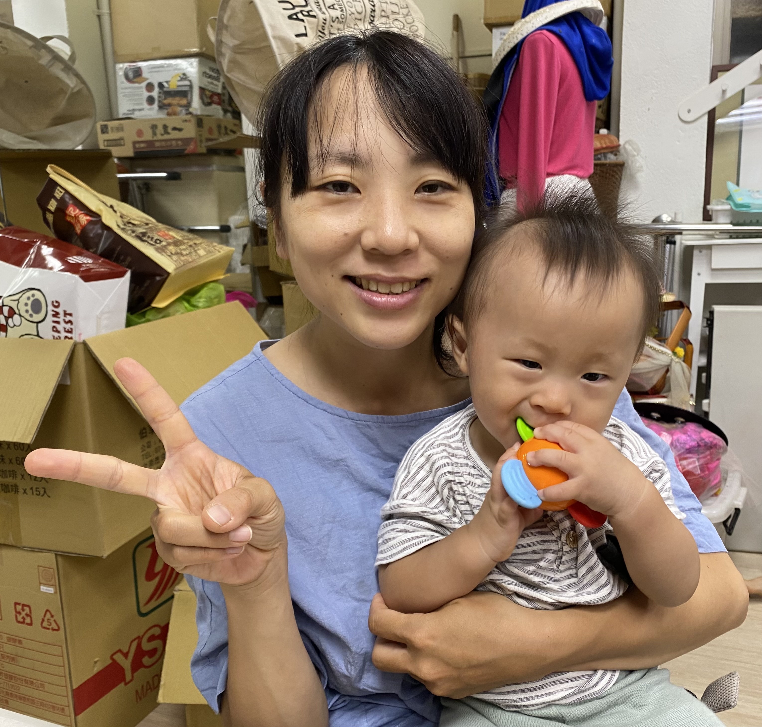 與會的日本新住民小緒里表示，家中有1歲、6歲孩子，會按時進行兒童發展篩檢以瞭解孩子的發展情形。（移民署提供）