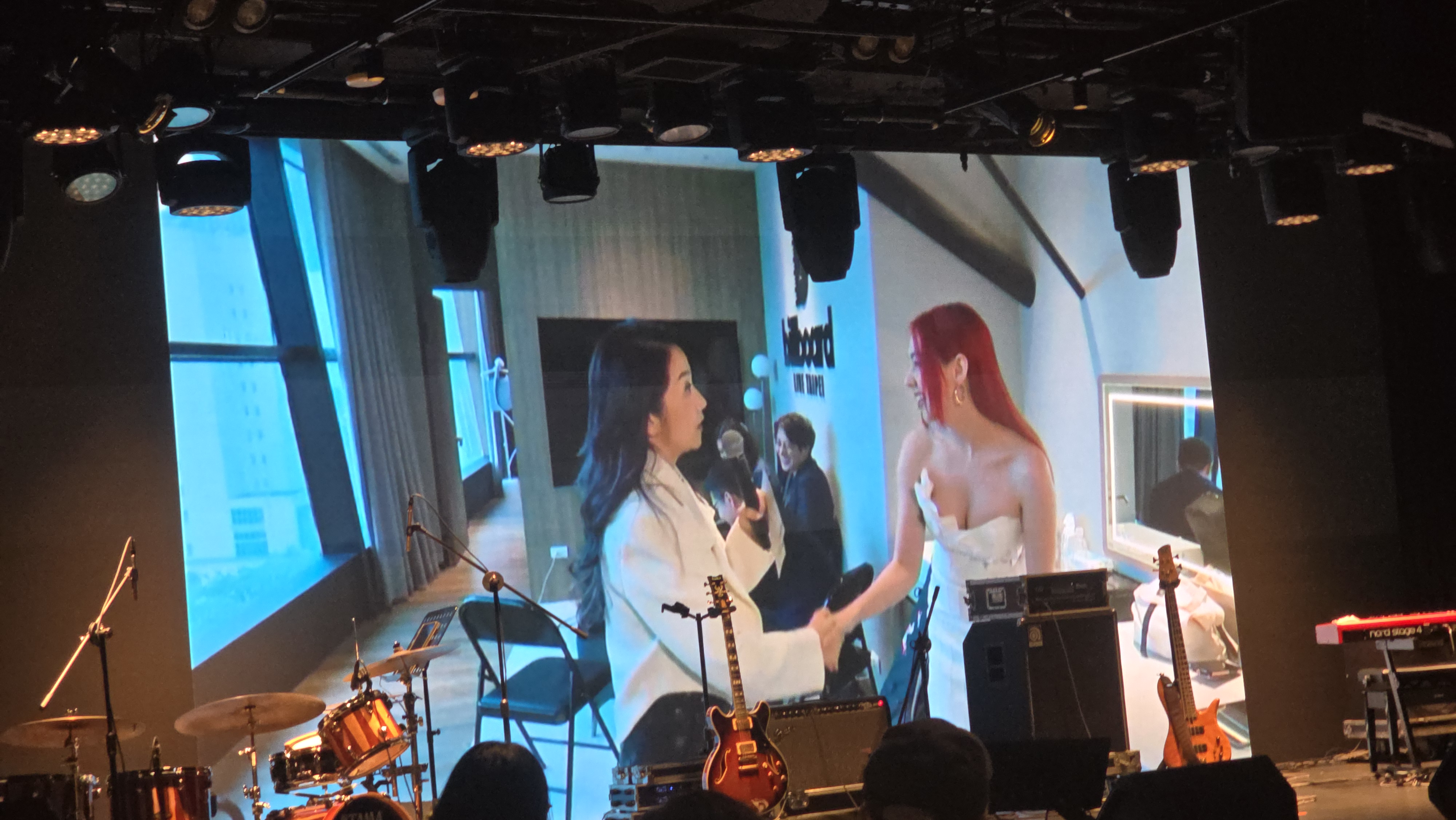 陶晶瑩主持Billboard Live  TAIPEI 音樂餐廳開箱記者會，現場導覽妙語如珠。