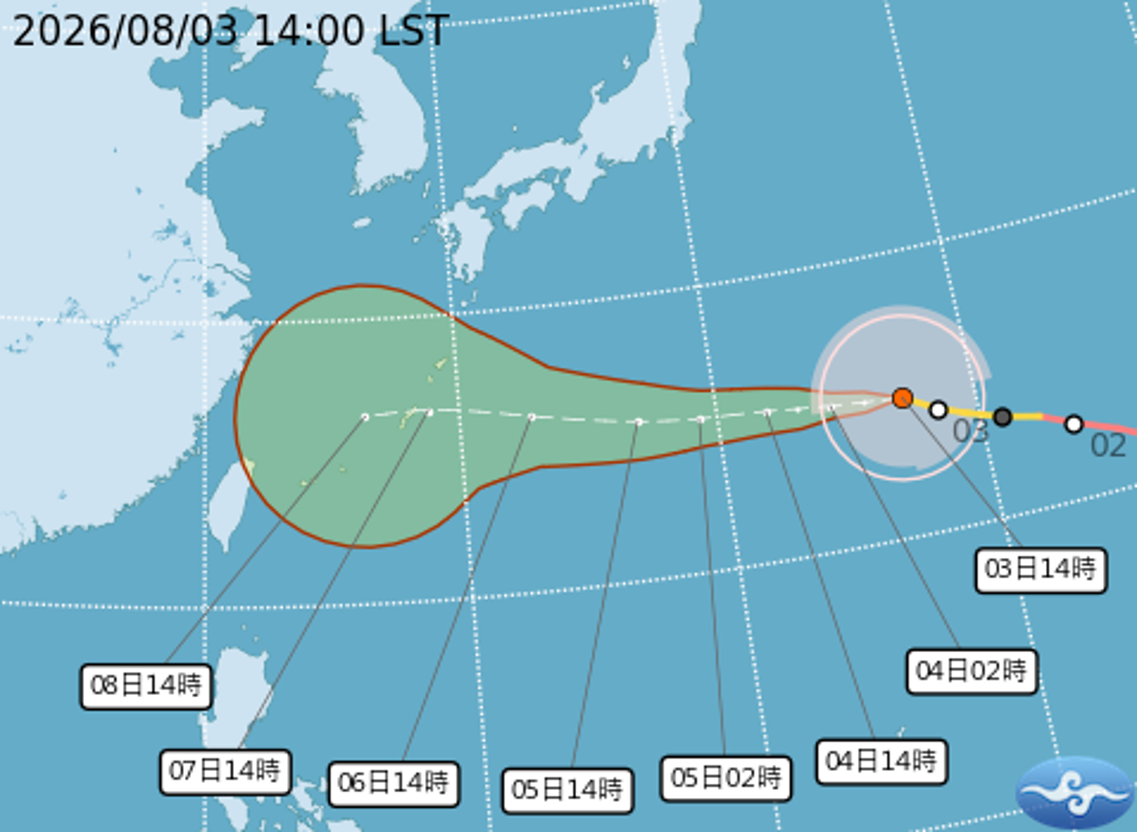 中颱白海豚可能北轉!最快週五發海警 週末最接近台灣